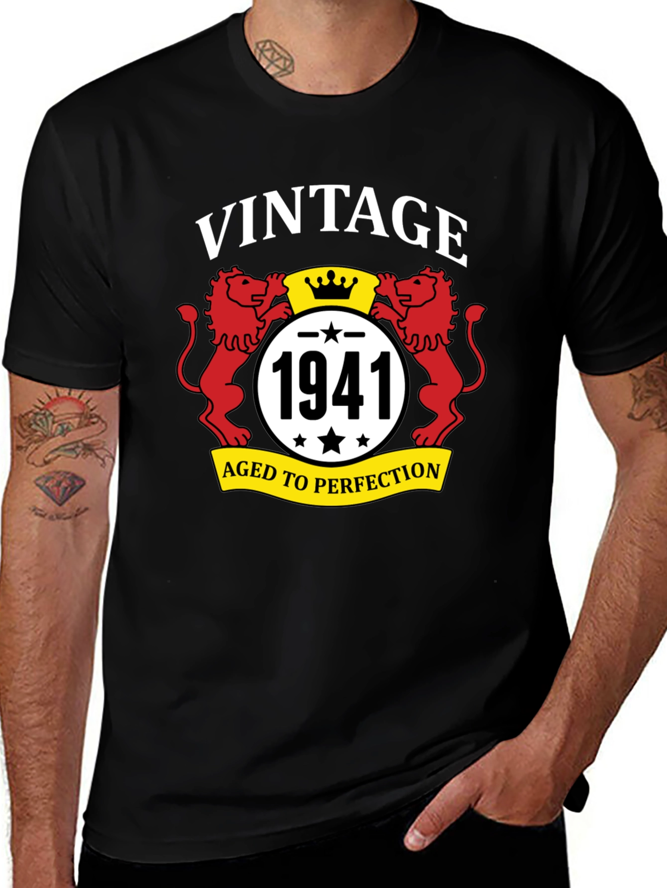 Variant 21 of Vintage 1941 Aged to Perfection Graphic T-Shirt