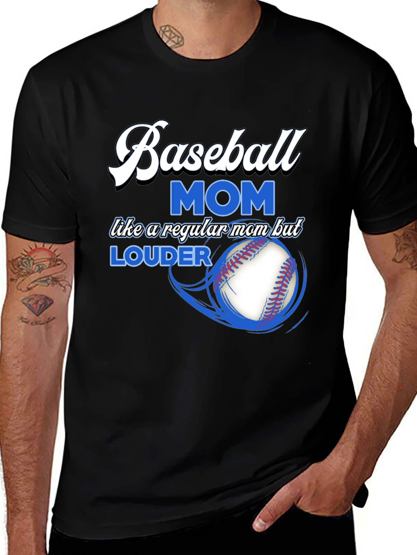Variant 8 of Baseball Mom T-Shirt: Loud & Proud Fan Apparel