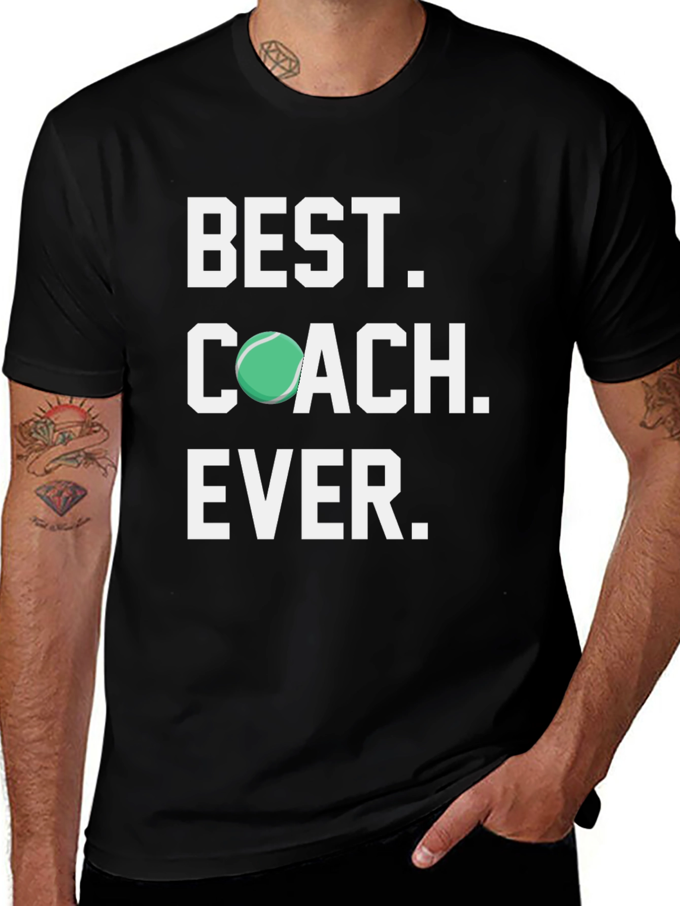 Variant 26 of Best Coach Ever Tennis T-Shirt