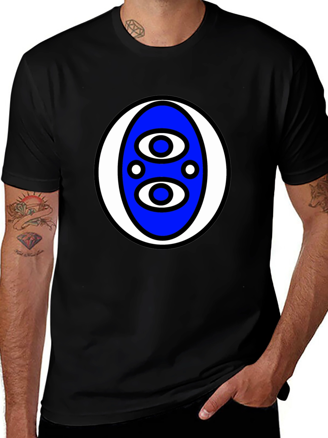 Variant 27 of Eye Pattern Graphic Tee - Stylish & Unique