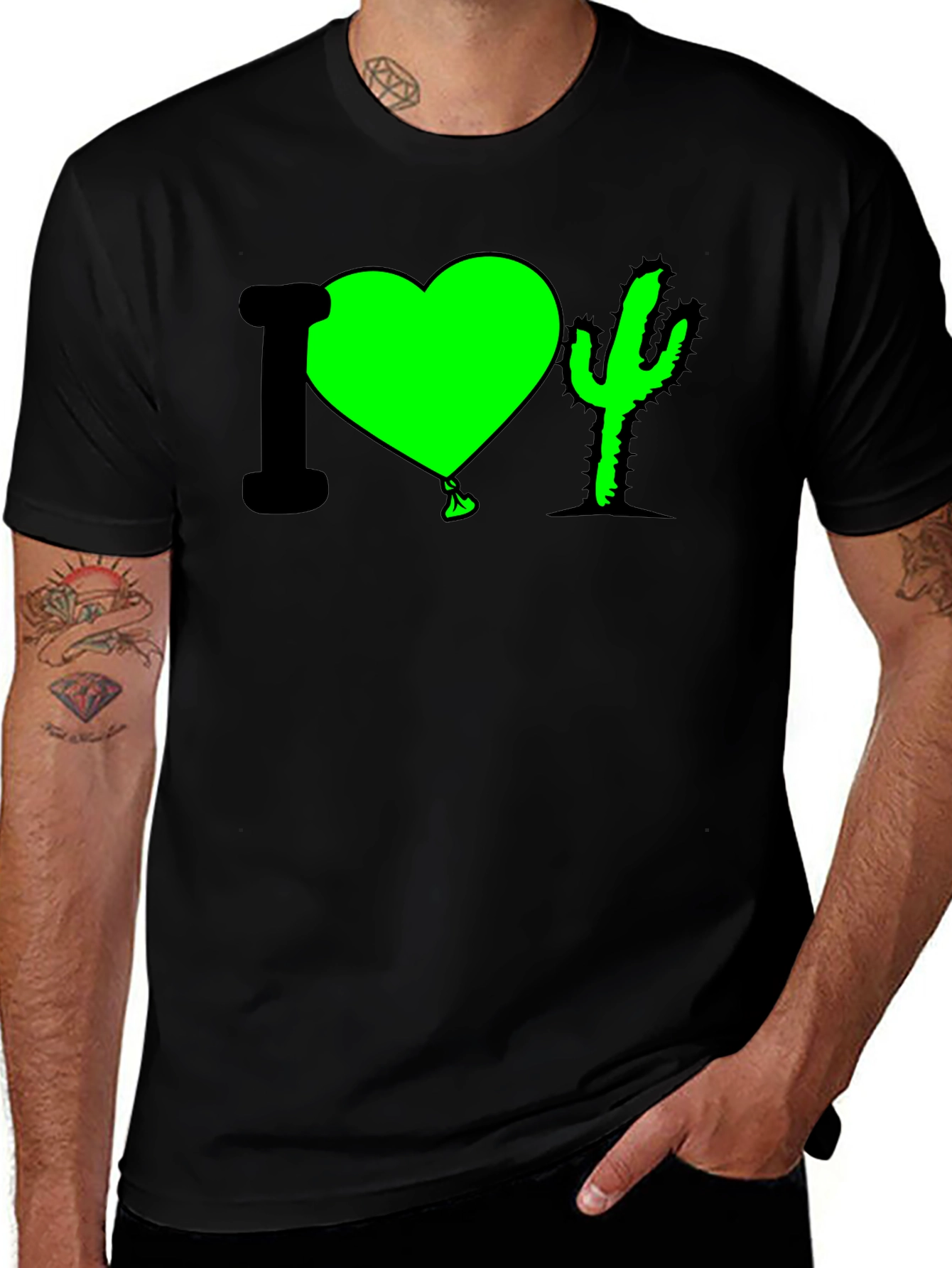 Variant 15 of I Heart Cactus T-Shirt - Fun Graphic Tee