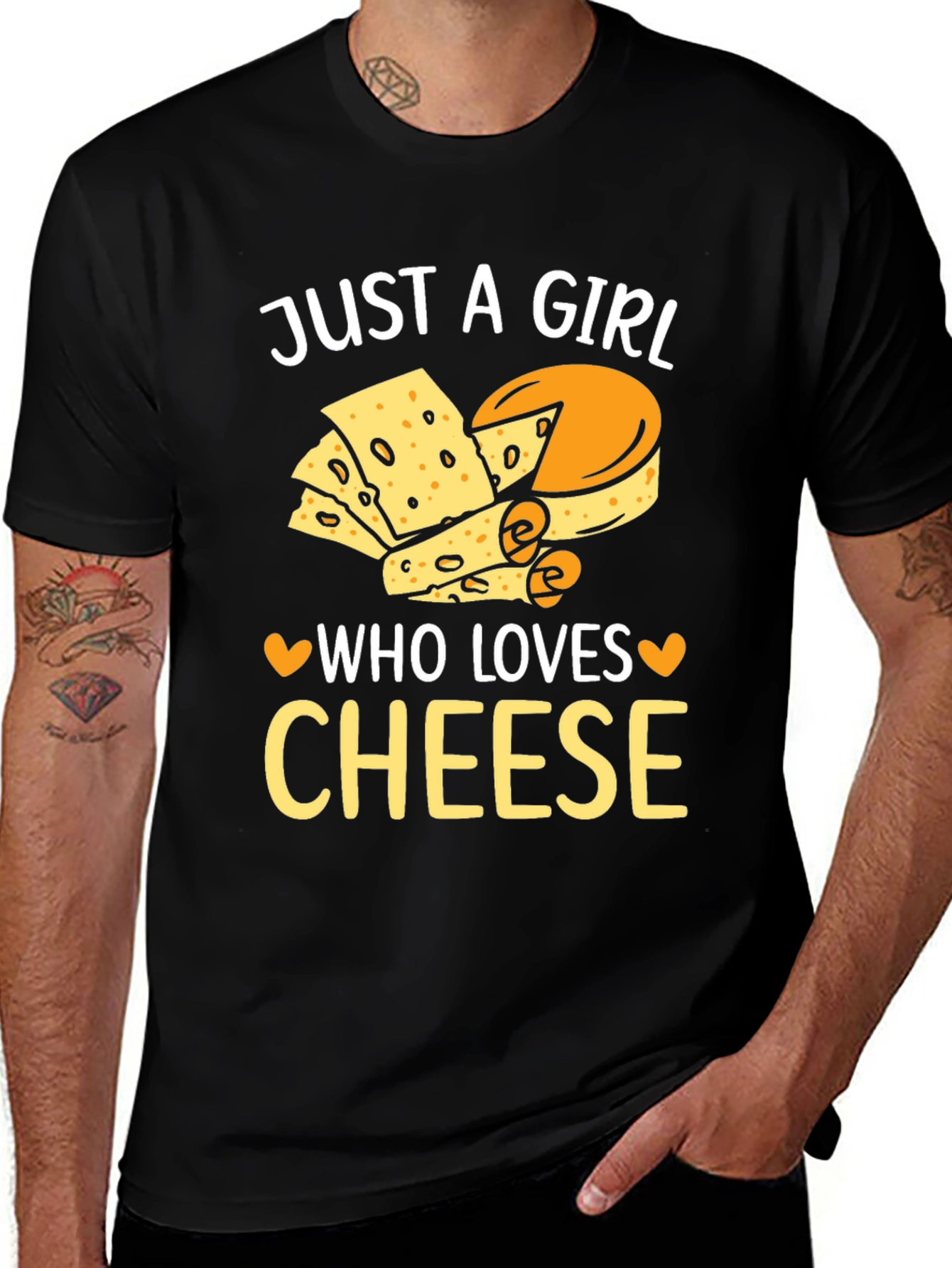 Variant 6 of Just A Girl Who Loves Cheese T-Shirt
