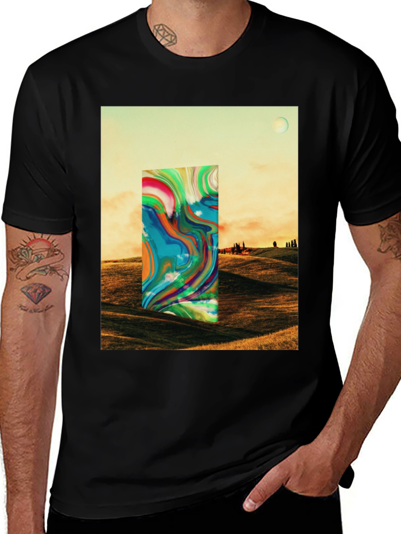 Variant 11 of Abstract Landscape Graphic Tee
