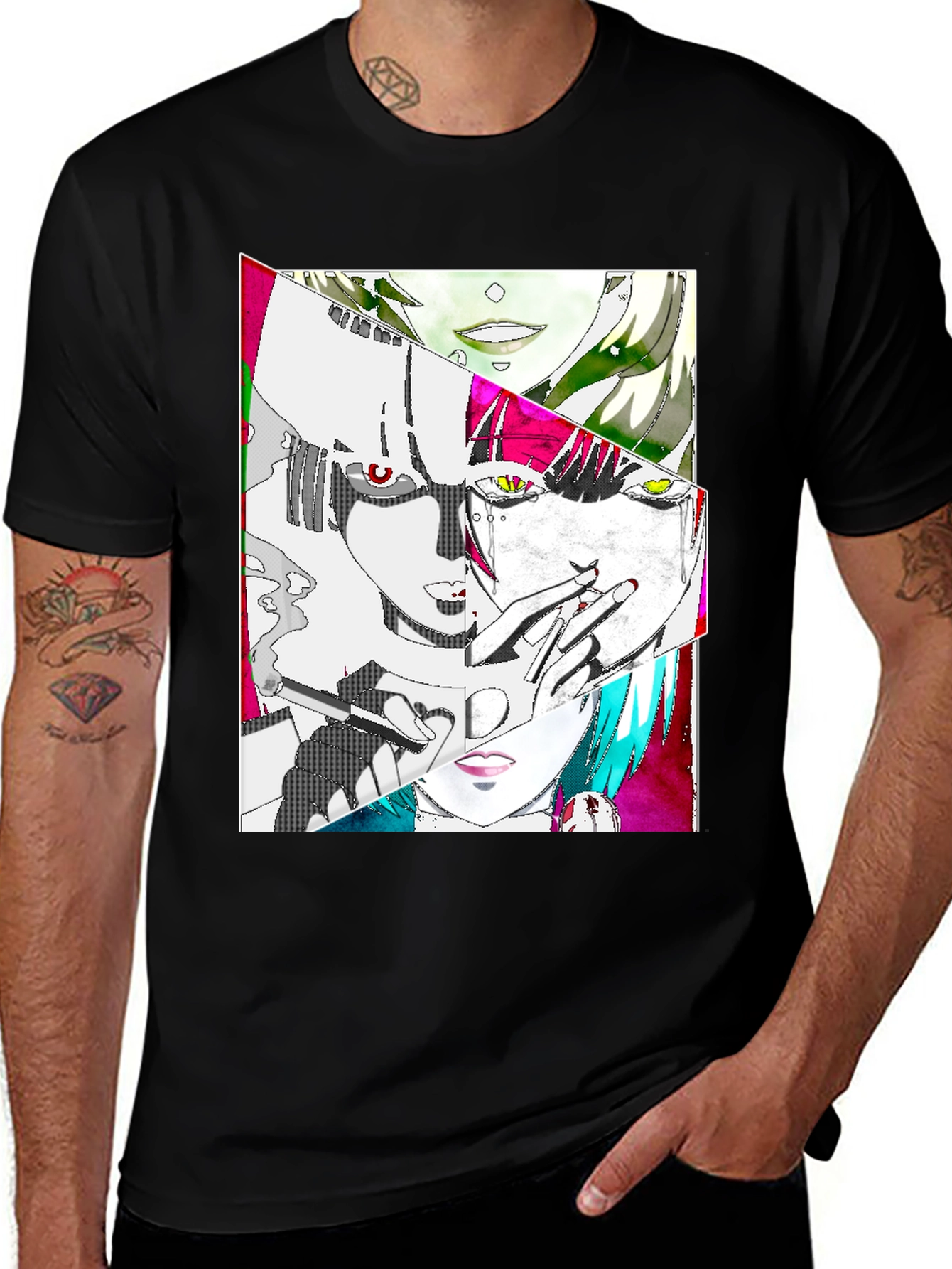 Variant 27 of Anime-Inspired Graphic Print Tee
