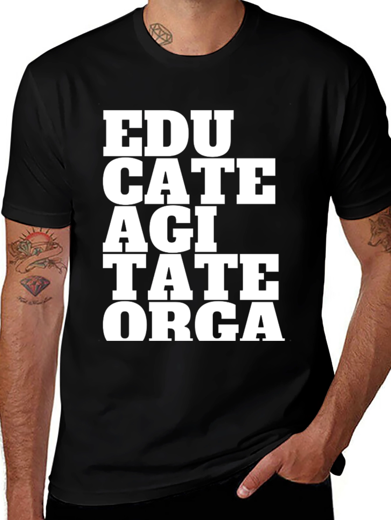 Variant 4 of Educate Agitate T-Shirt - Activist Tee