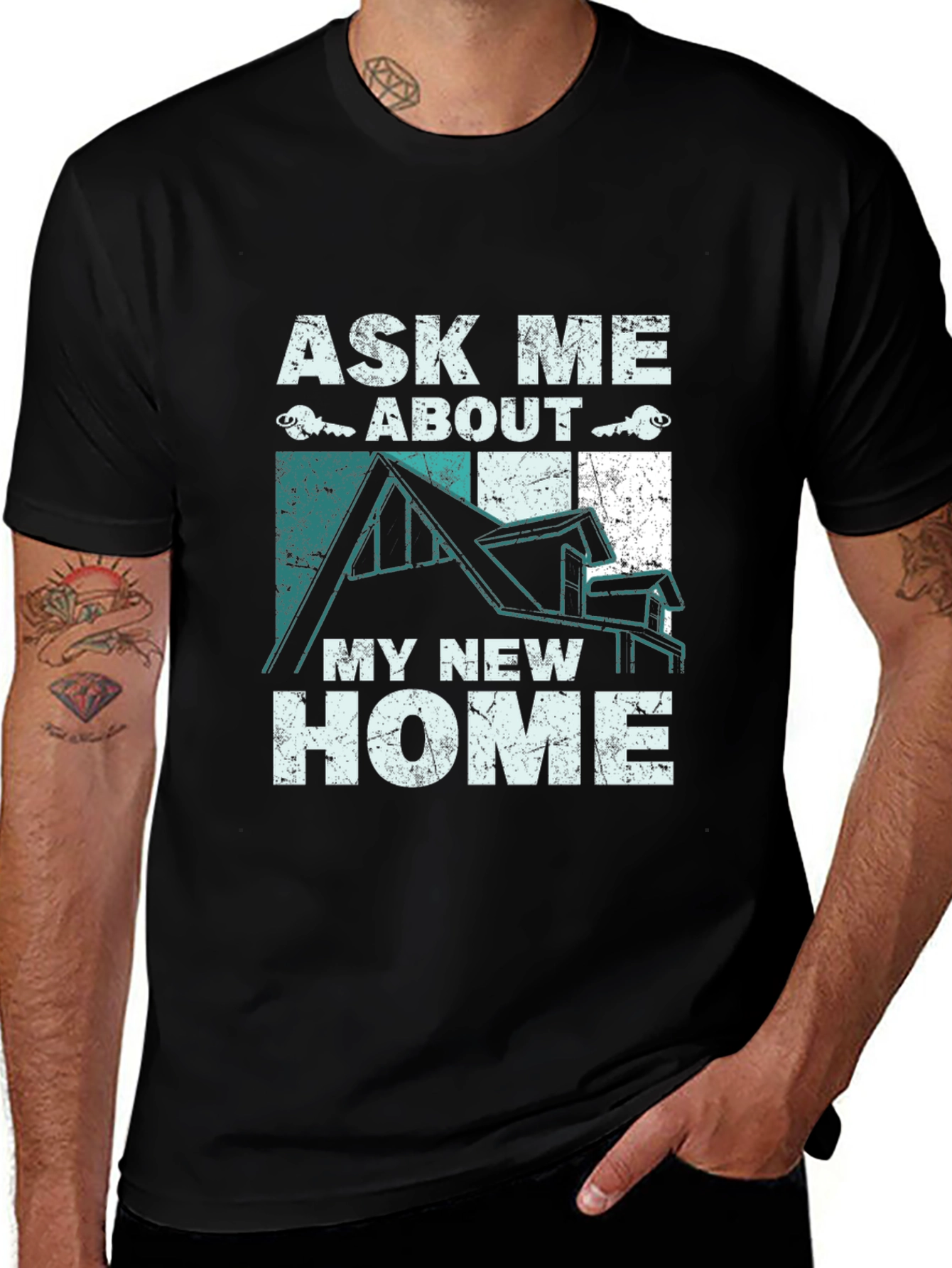 Variant 8 of Ask Me About My New Home T-Shirt