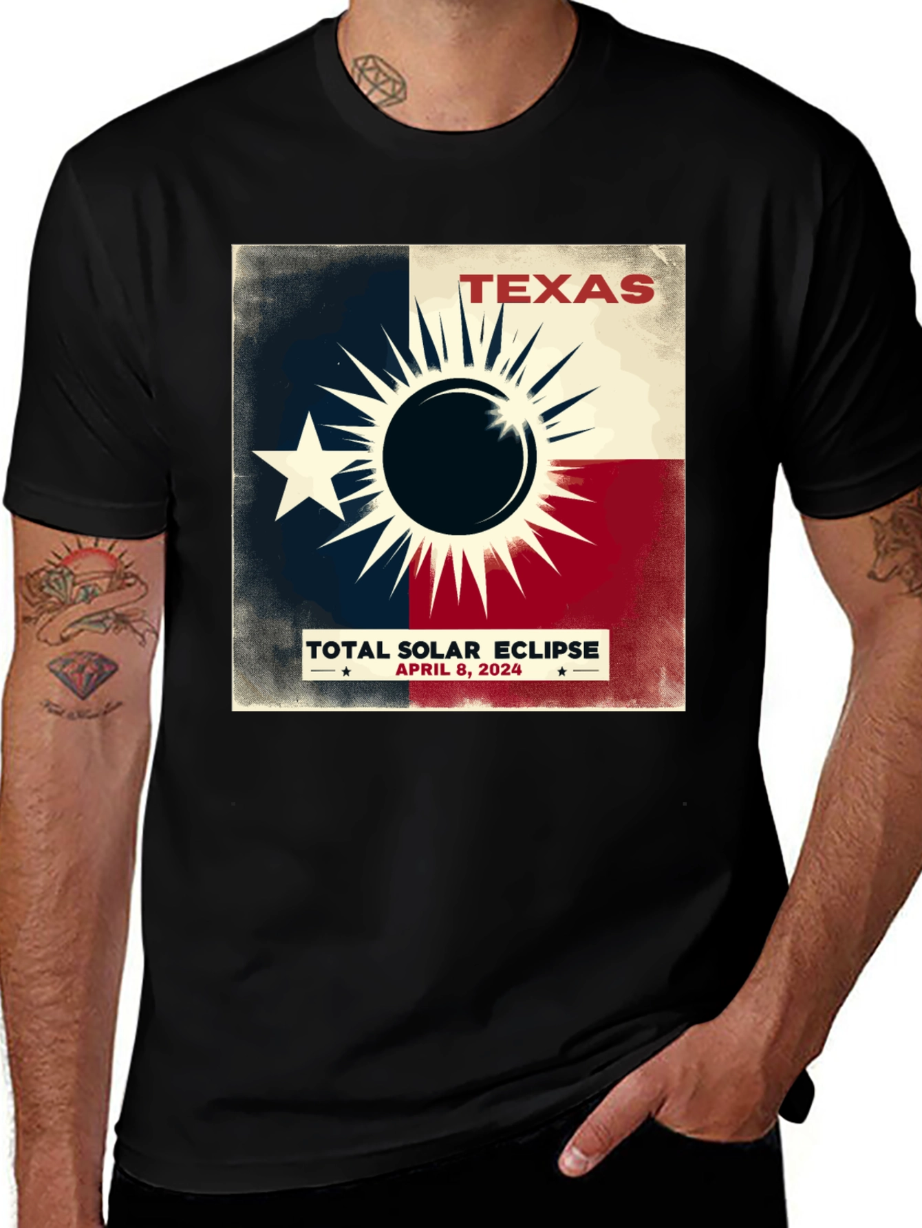 Variant 12 of Texas Solar Eclipse 2024 T-Shirt