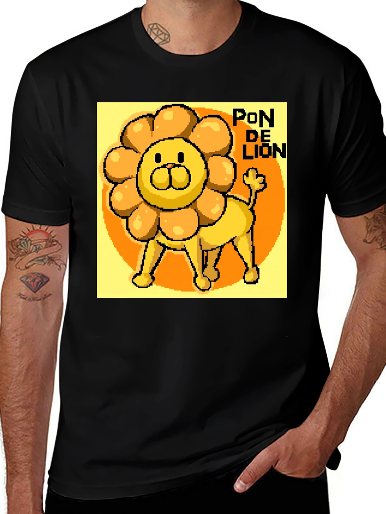Variant 6 of Pixelated Pon De Lion Graphic T-Shirt