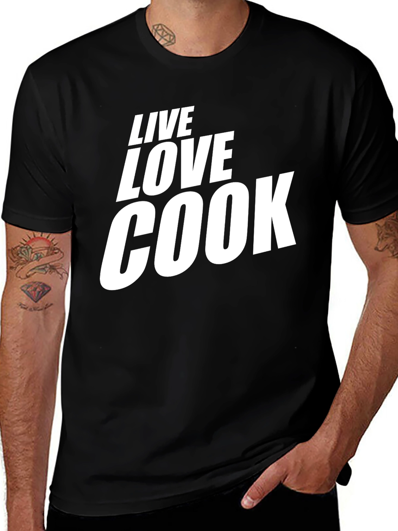 Live Love Cook T-Shirt - Bold Graphic Tee