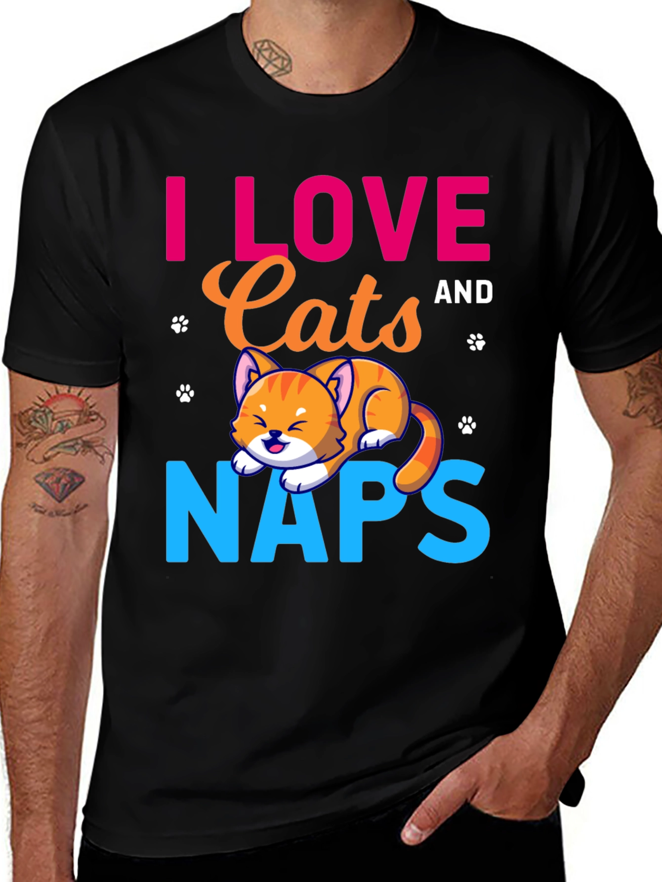 Variant 11 of I Love Cats and Naps T-Shirt
