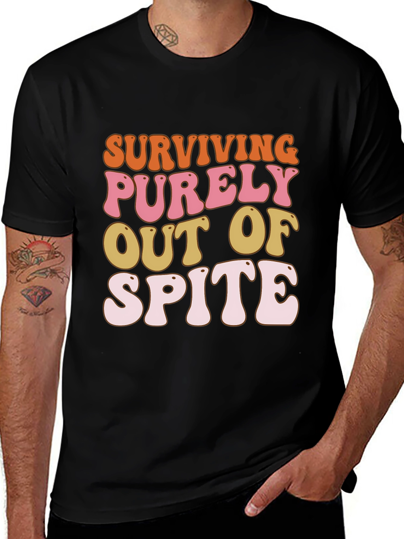 Variant 13 of Surviving Out of Spite Graphic Tee