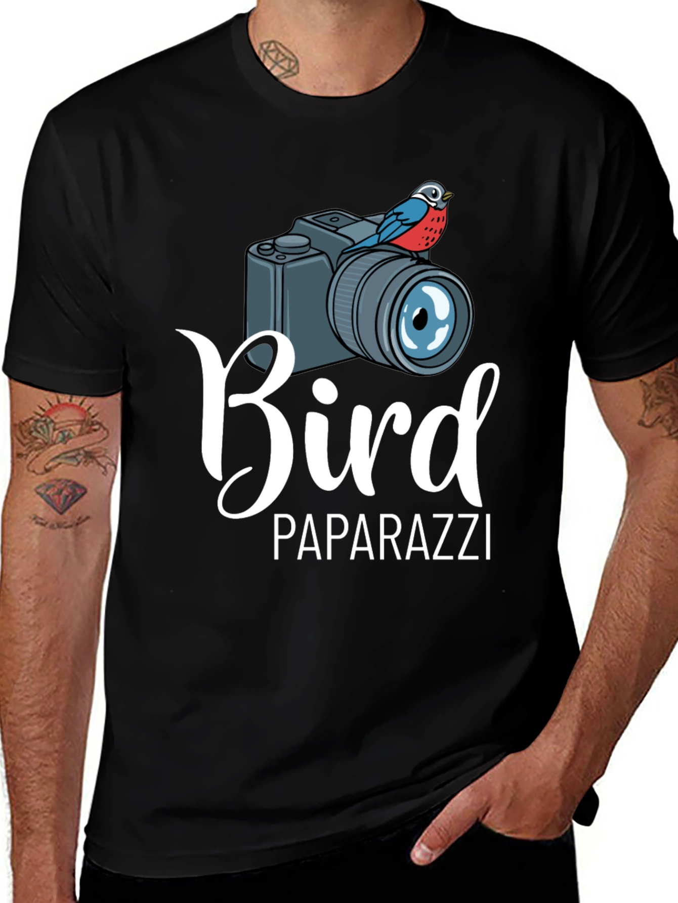 Variant 3 of Bird Paparazzi T-Shirt Funny Photography Shirt