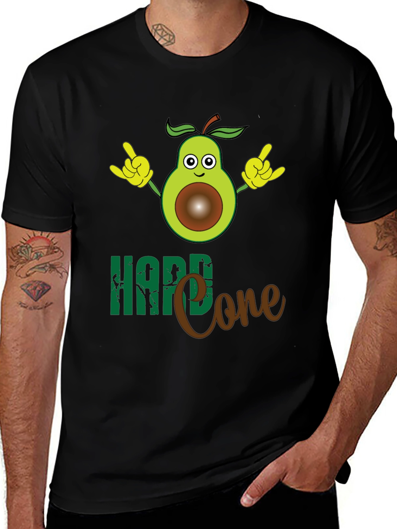 Variant 14 of Hard Core Avocado T-Shirt