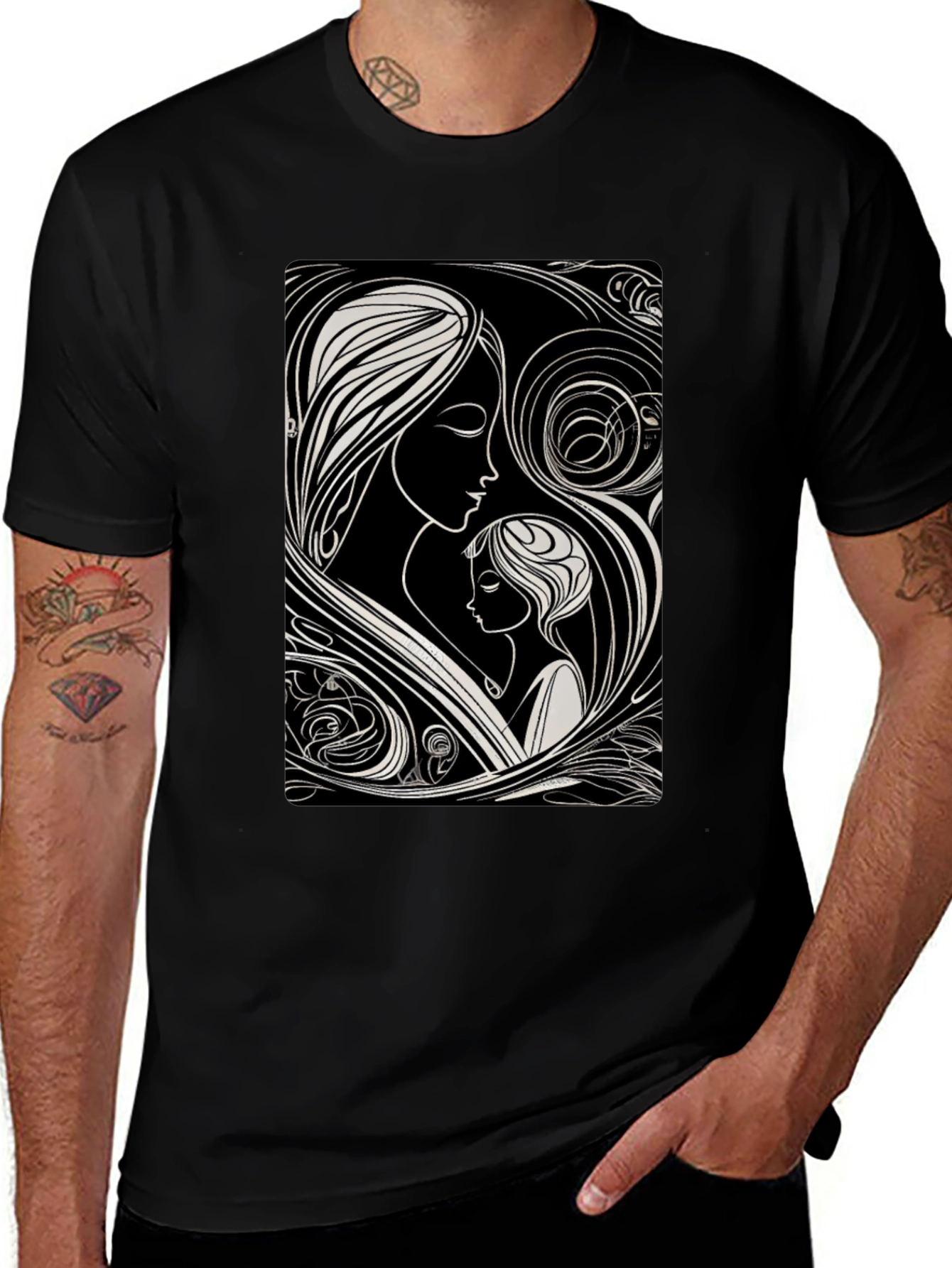 Variant 16 of Mother and Child Graphic T-Shirt