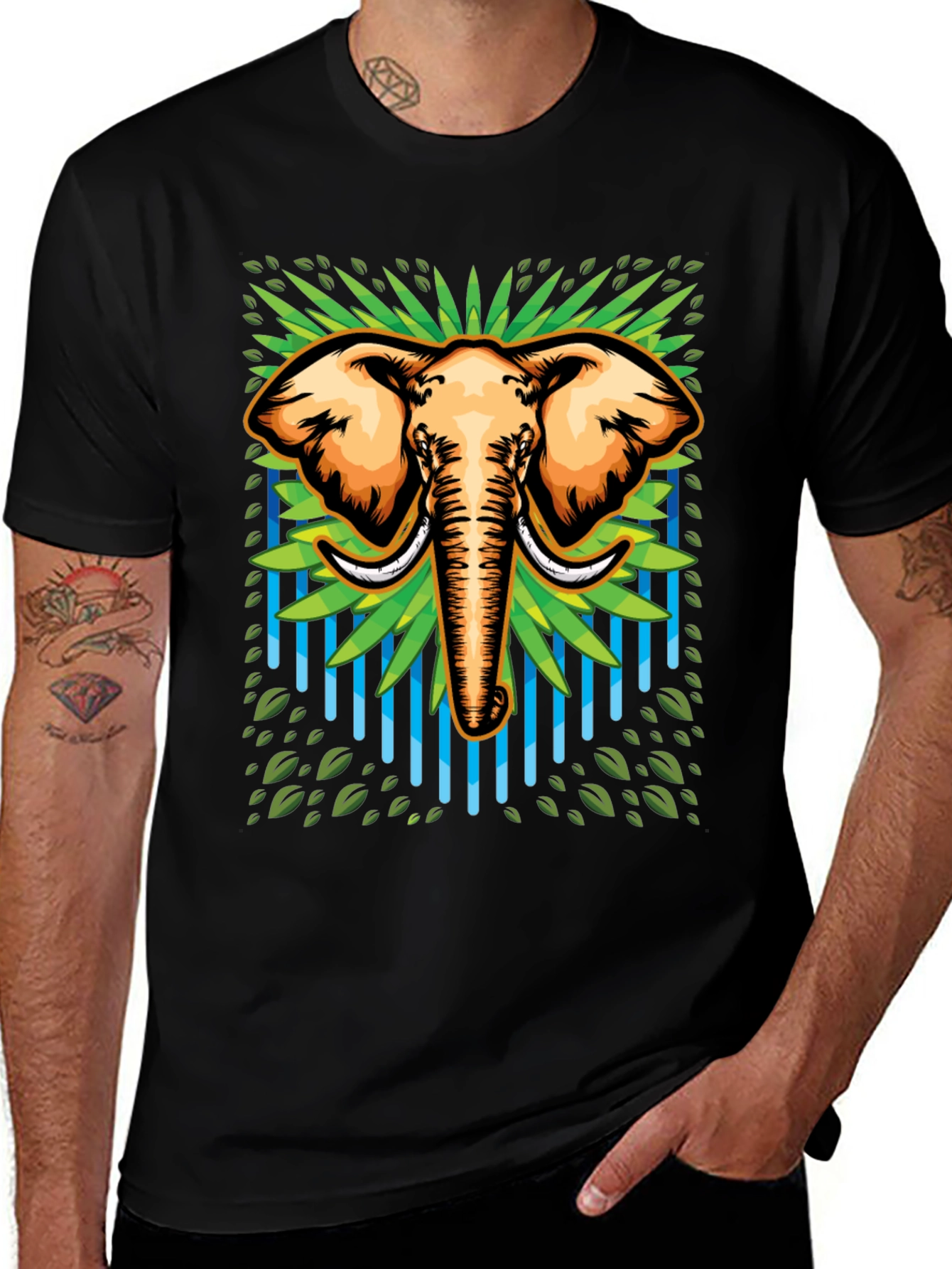 Variant 6 of Elephant Graphic Tee - Cool Animal Design