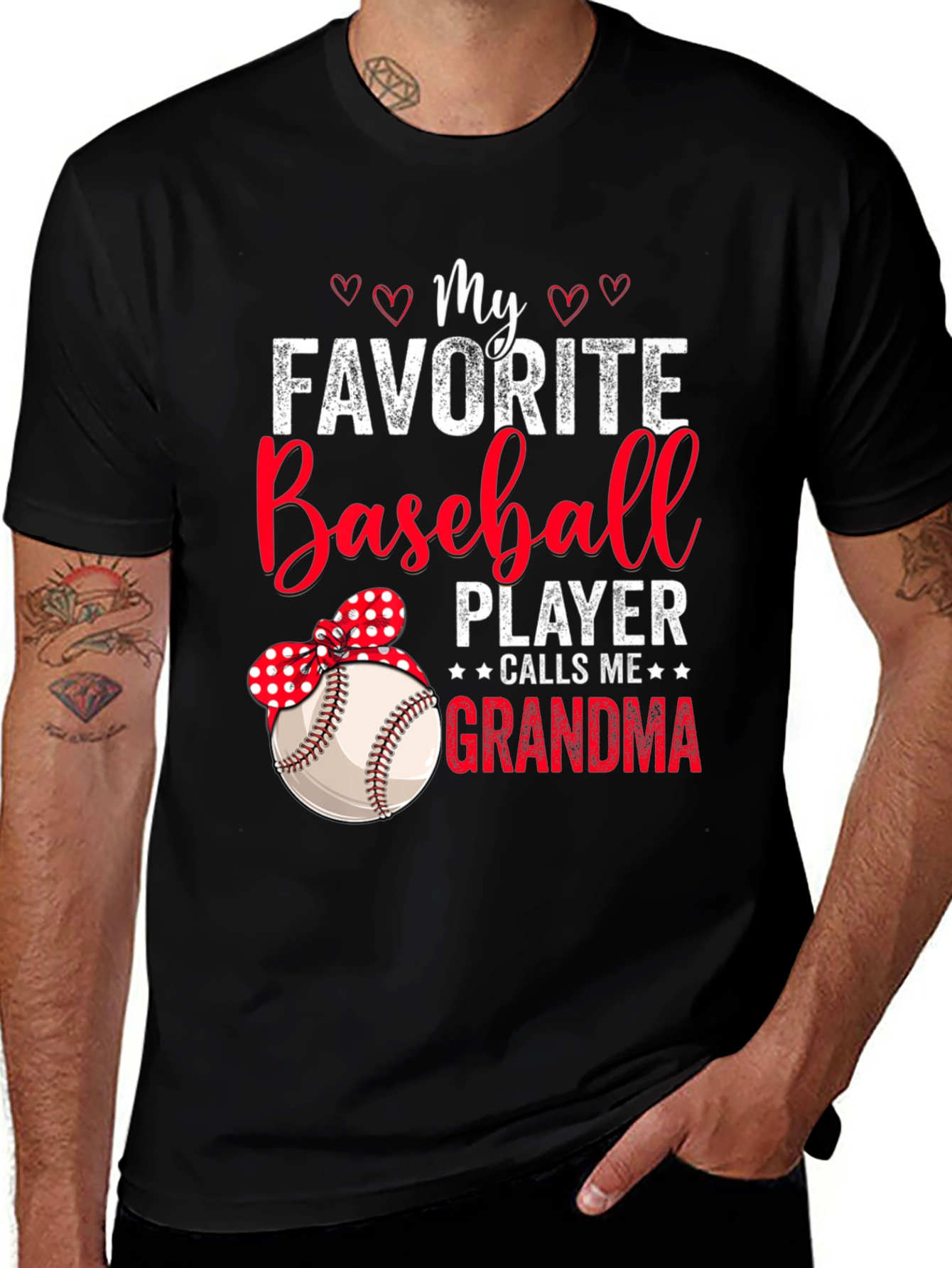 Variant 8 of Baseball Grandma T-Shirt, Favorite Player
