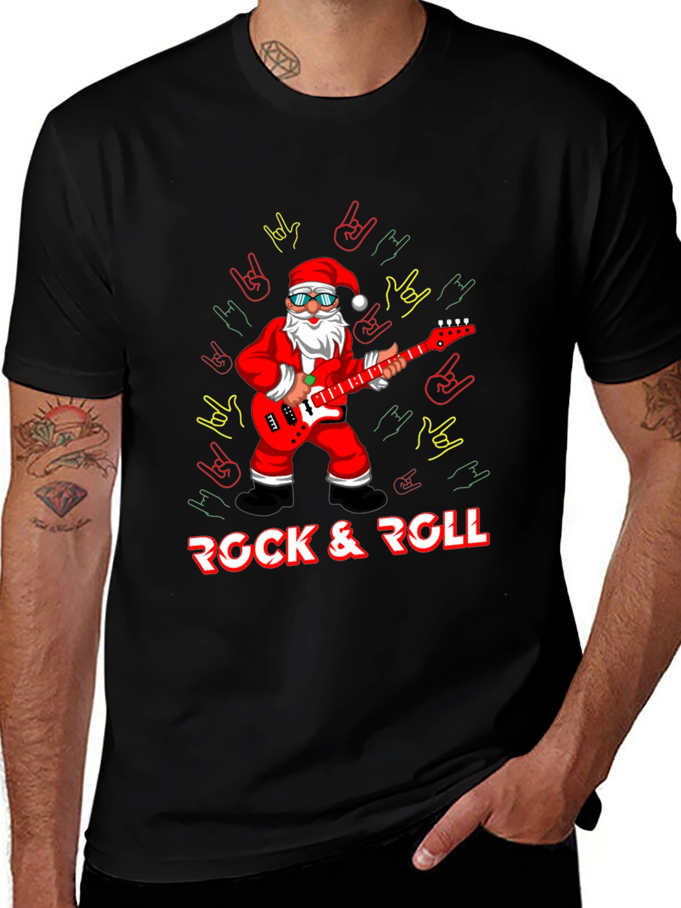 Rock & Roll Santa T-Shirt