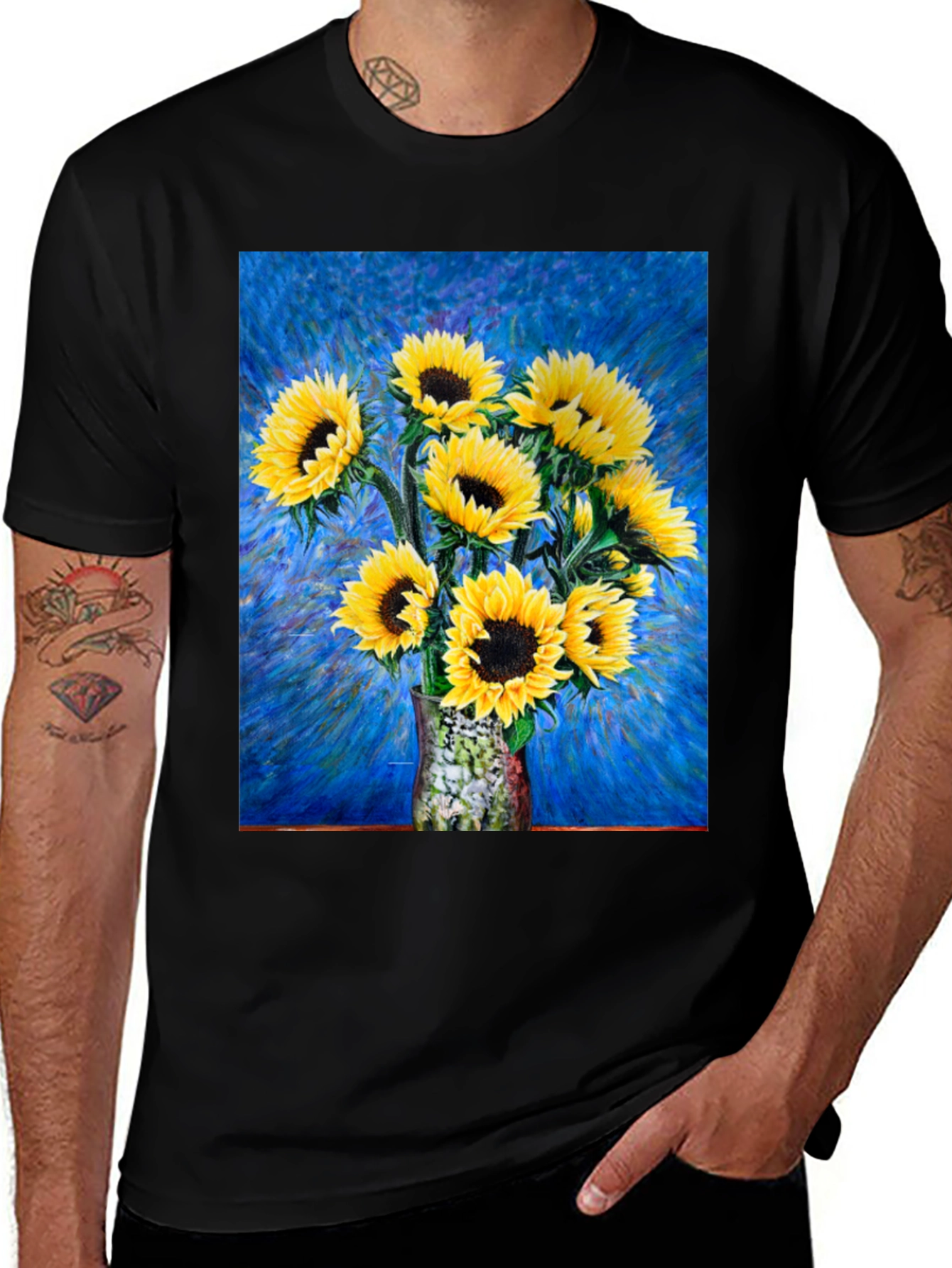 Variant 3 of Sunflower Bouquet T-Shirt