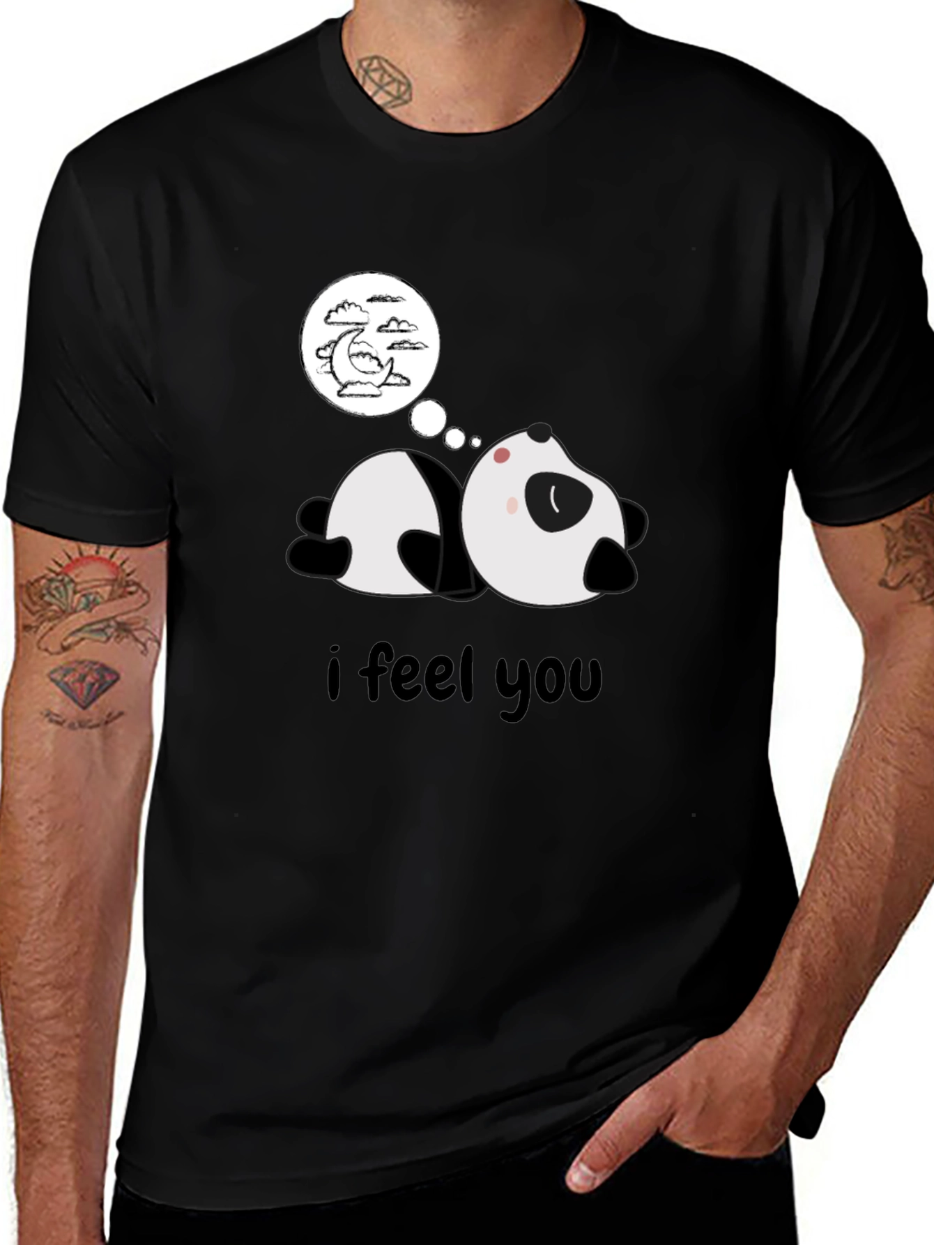 Variant 10 of Lazy Panda Sleepy T-Shirt - Dreamy Graphic Tee