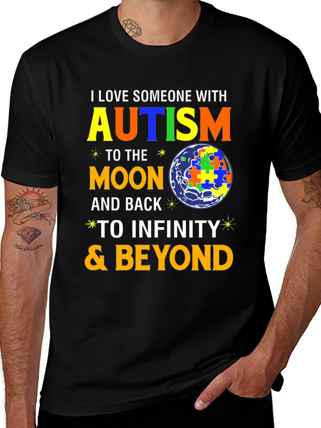Autism Awareness T-Shirt - Love to the Moon & Back