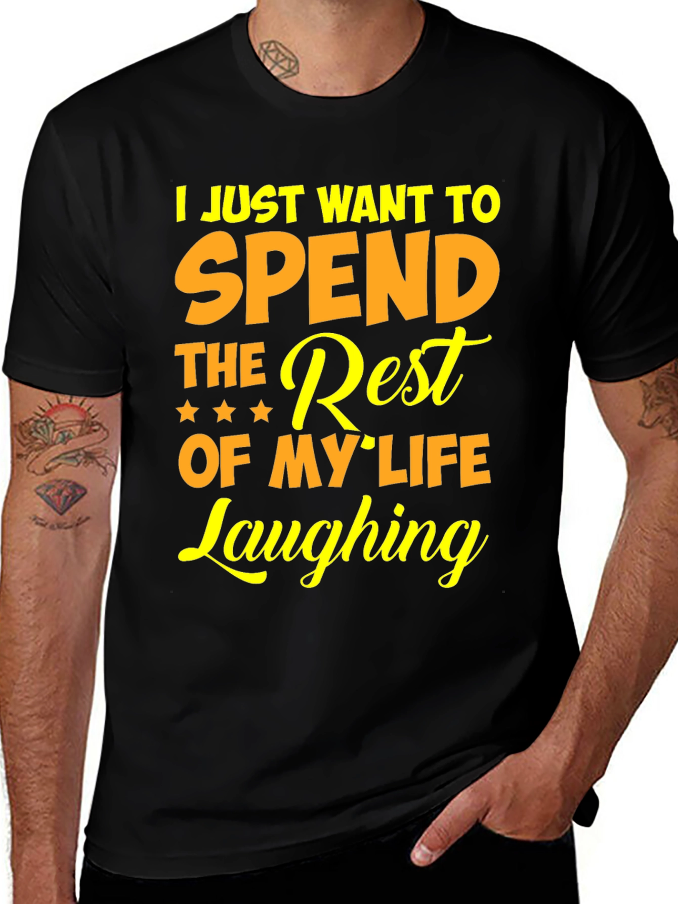 Variant 20 of Laughing Rest of My Life Graphic Tee