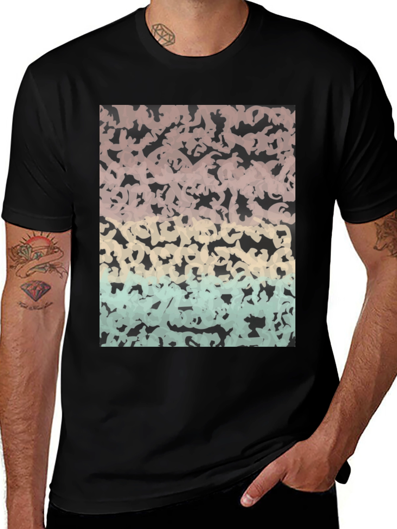 Variant 6 of Abstract Camo T-Shirt - Stylish Casual Wear