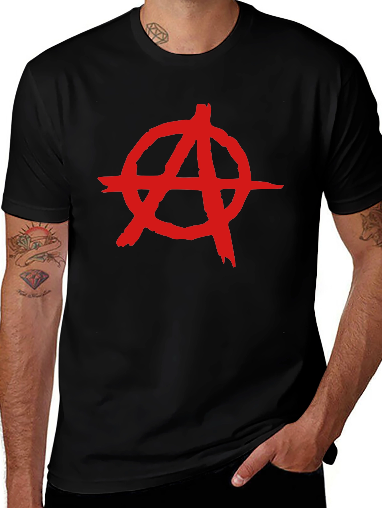 Anarchy Symbol Black T-Shirt
