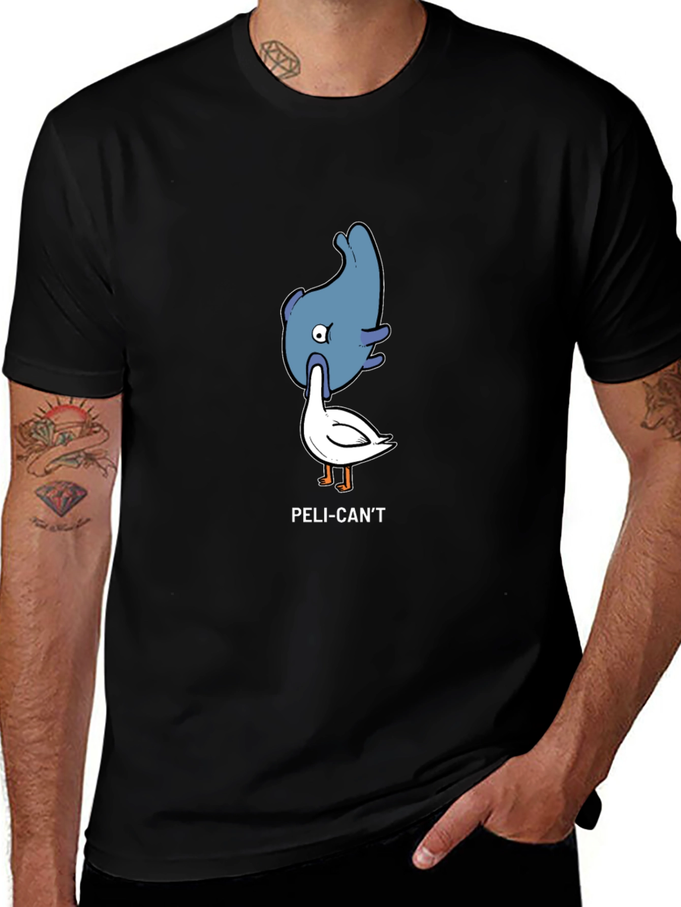 Variant 7 of Peli-Can't Funny Graphic Tee, Novelty Humor T-Shirt