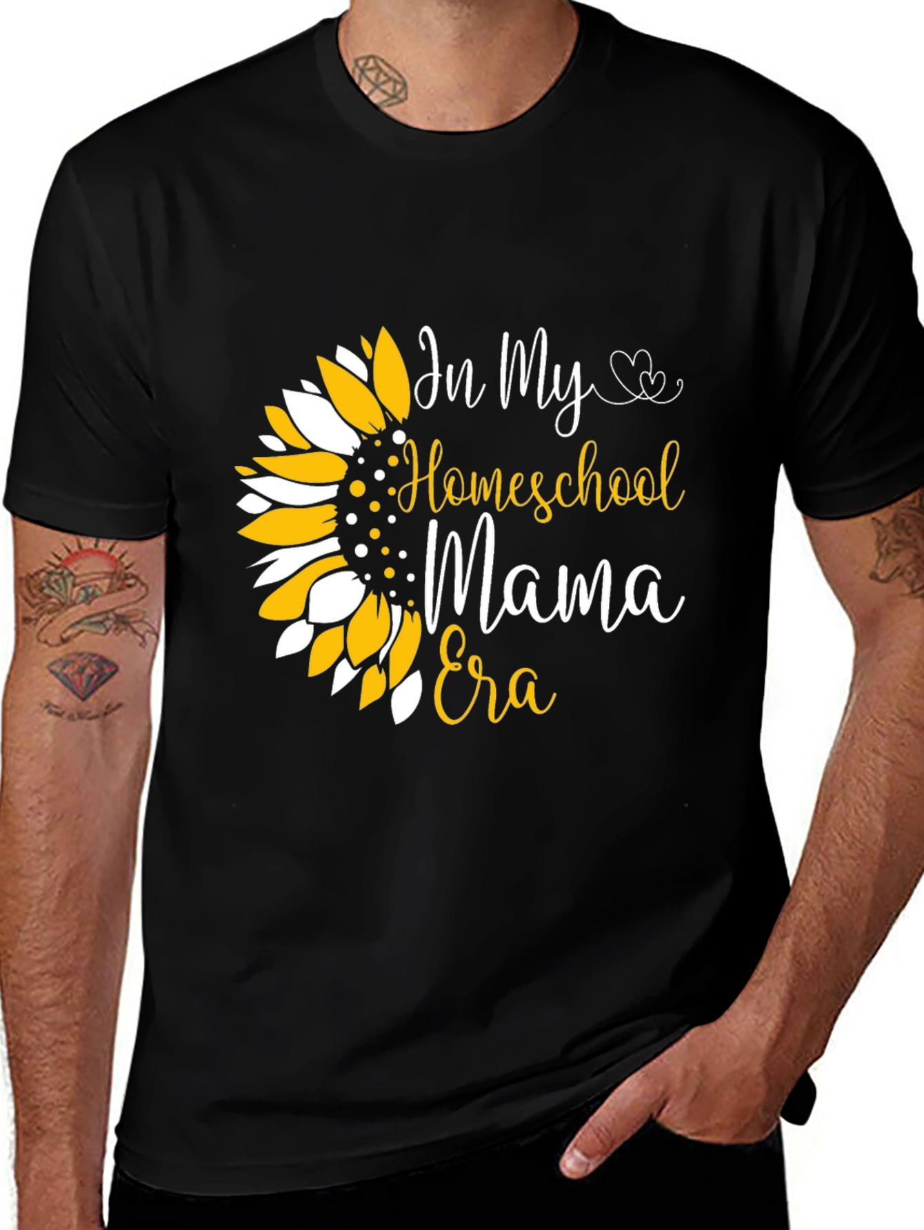 Homeschool Mama Era Sunflower Graphic Tee