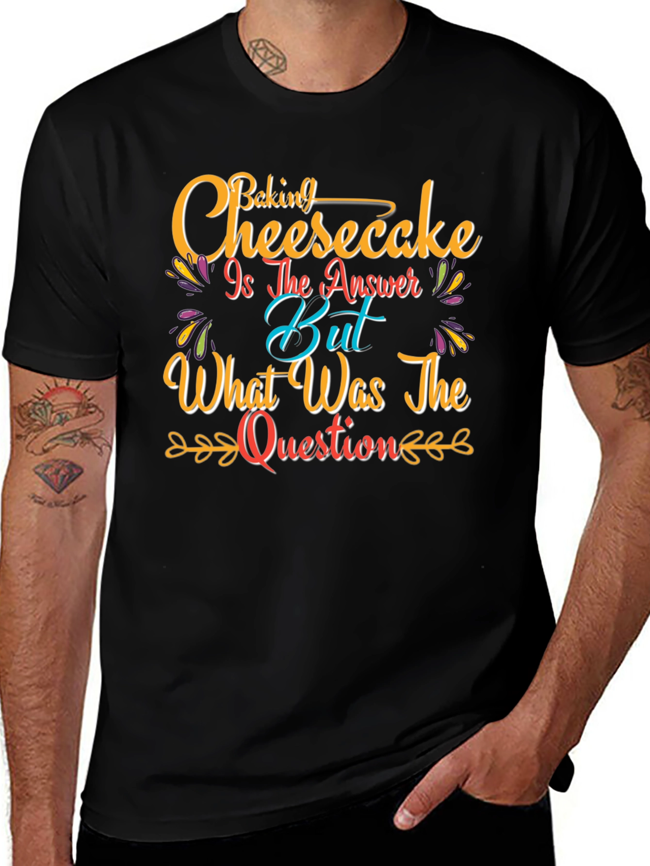 Variant 30 of Baking Cheesecake T-Shirt - Funny Foodie Tee