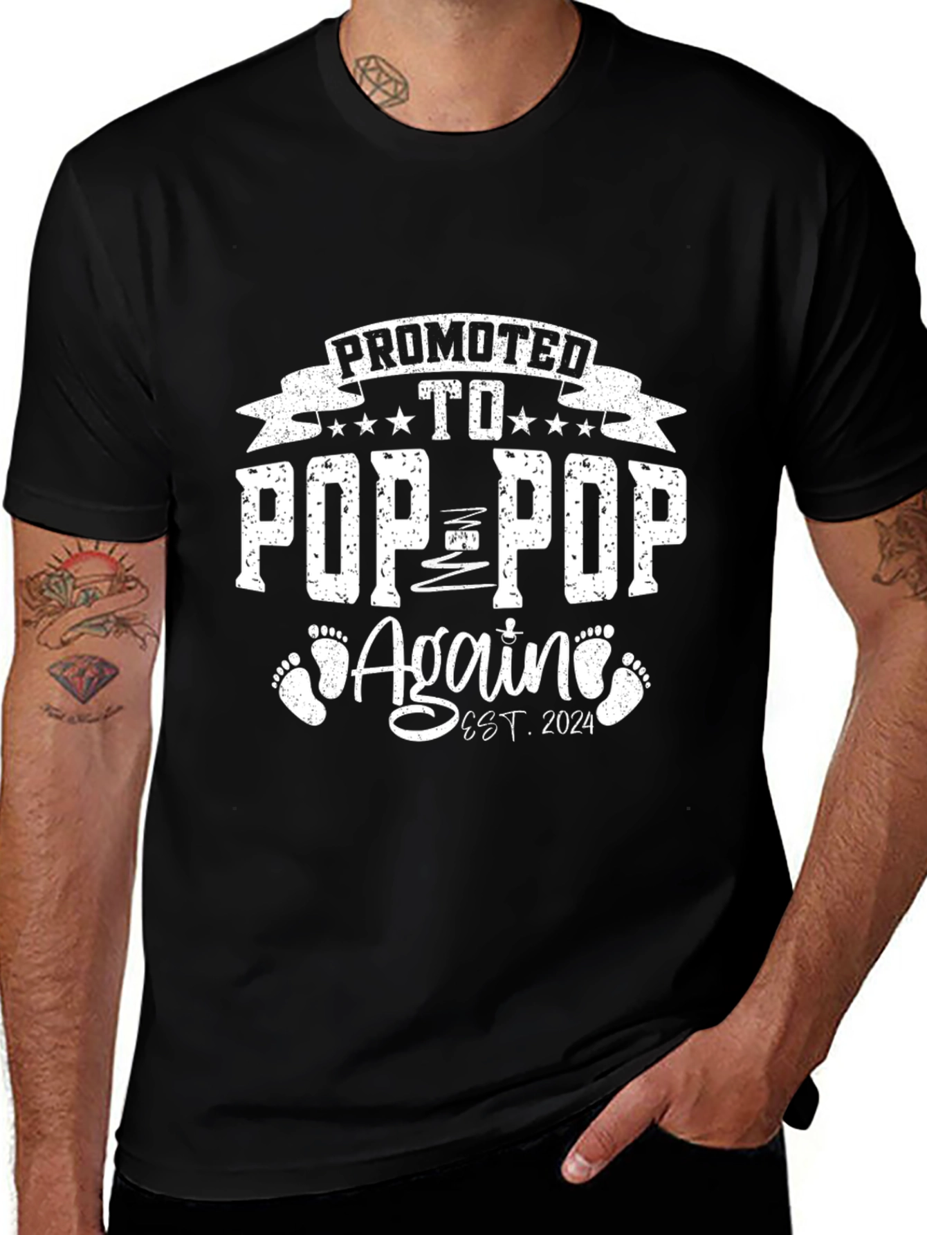 Variant 23 of Promoted to Pop-Pop Again T-Shirt