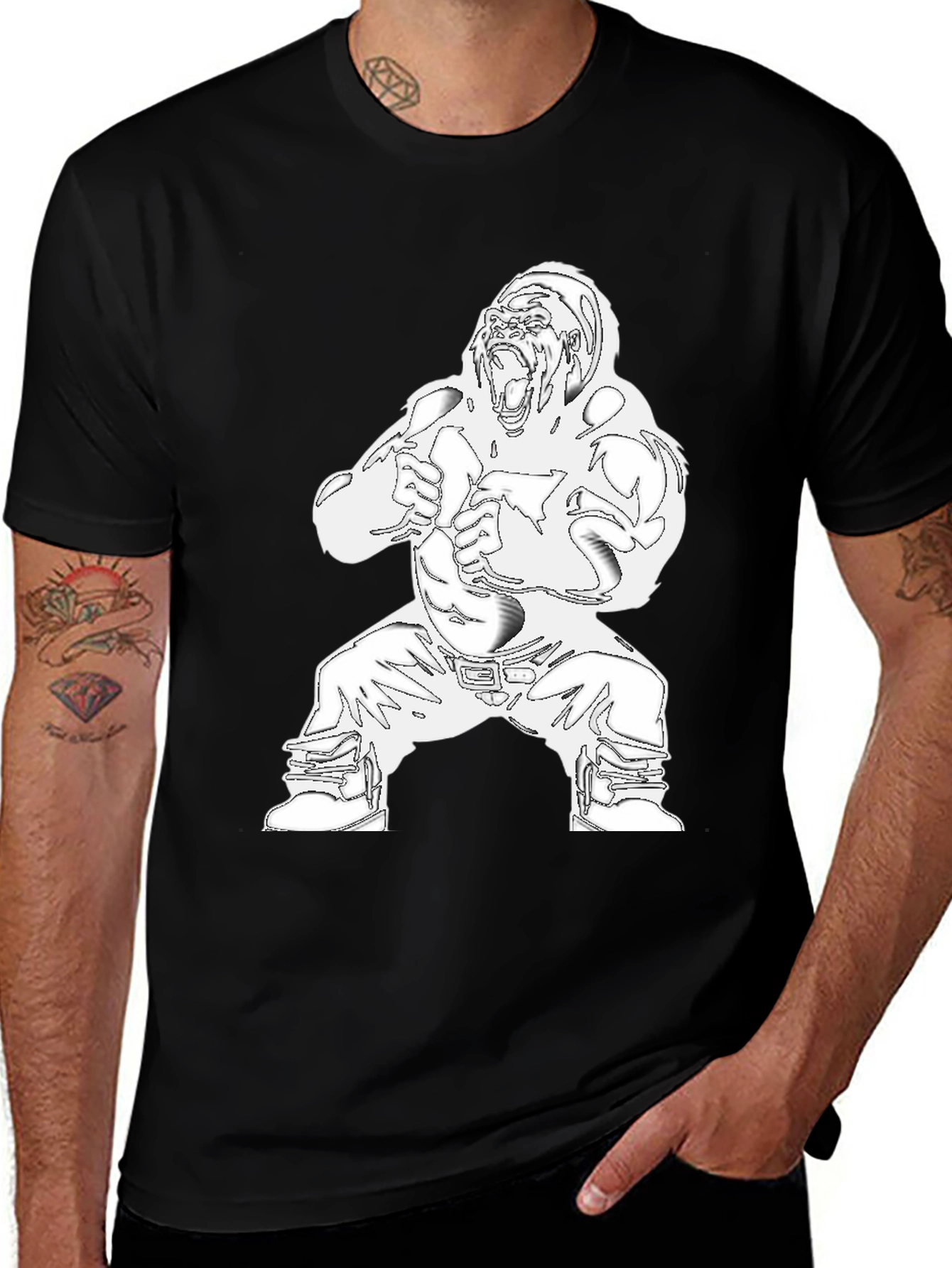 Variant 13 of Graphic Tee - Gorilla Design