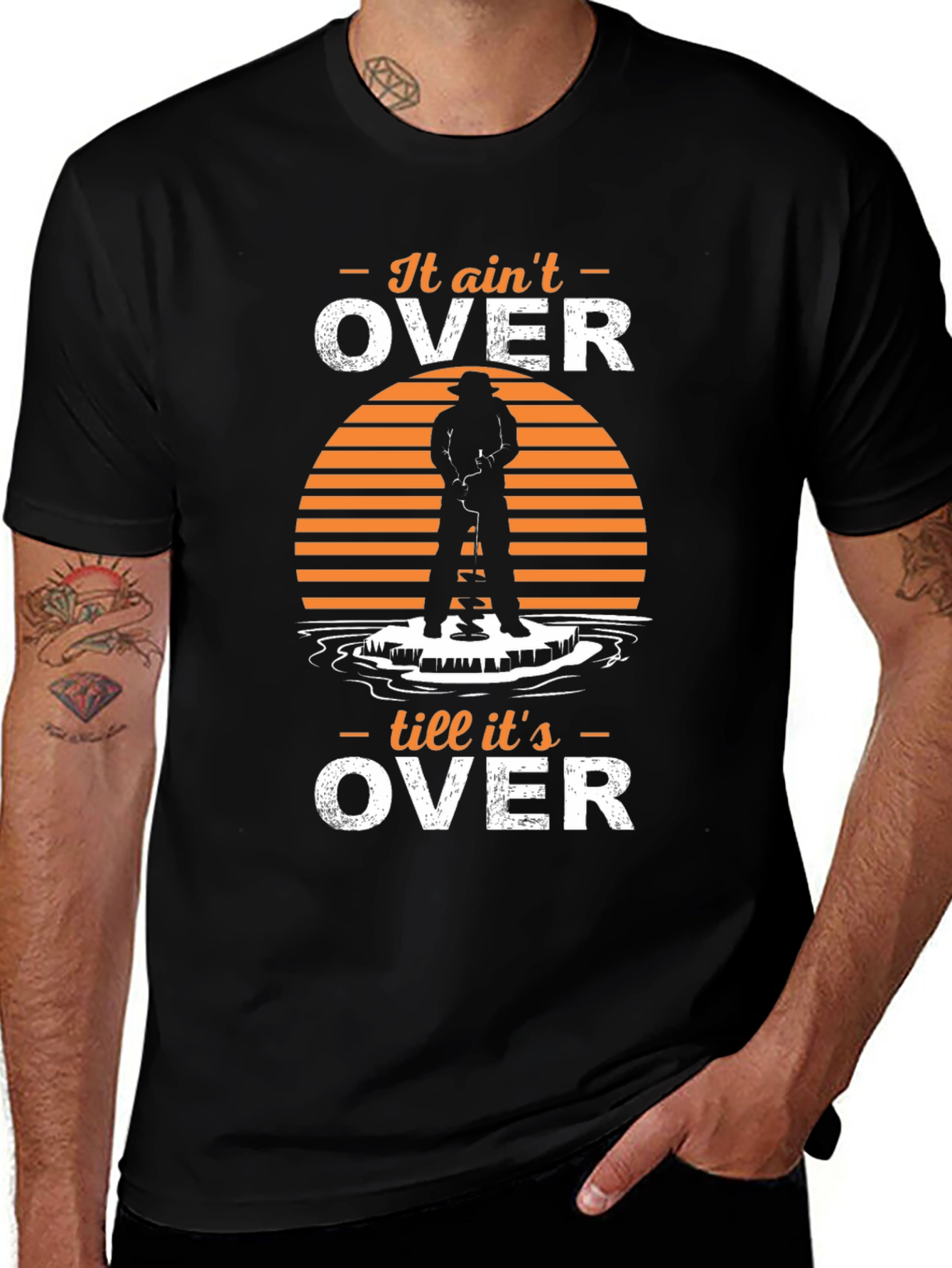 Variant 25 of It Ain't Over T-Shirt Ice Fishing Humor