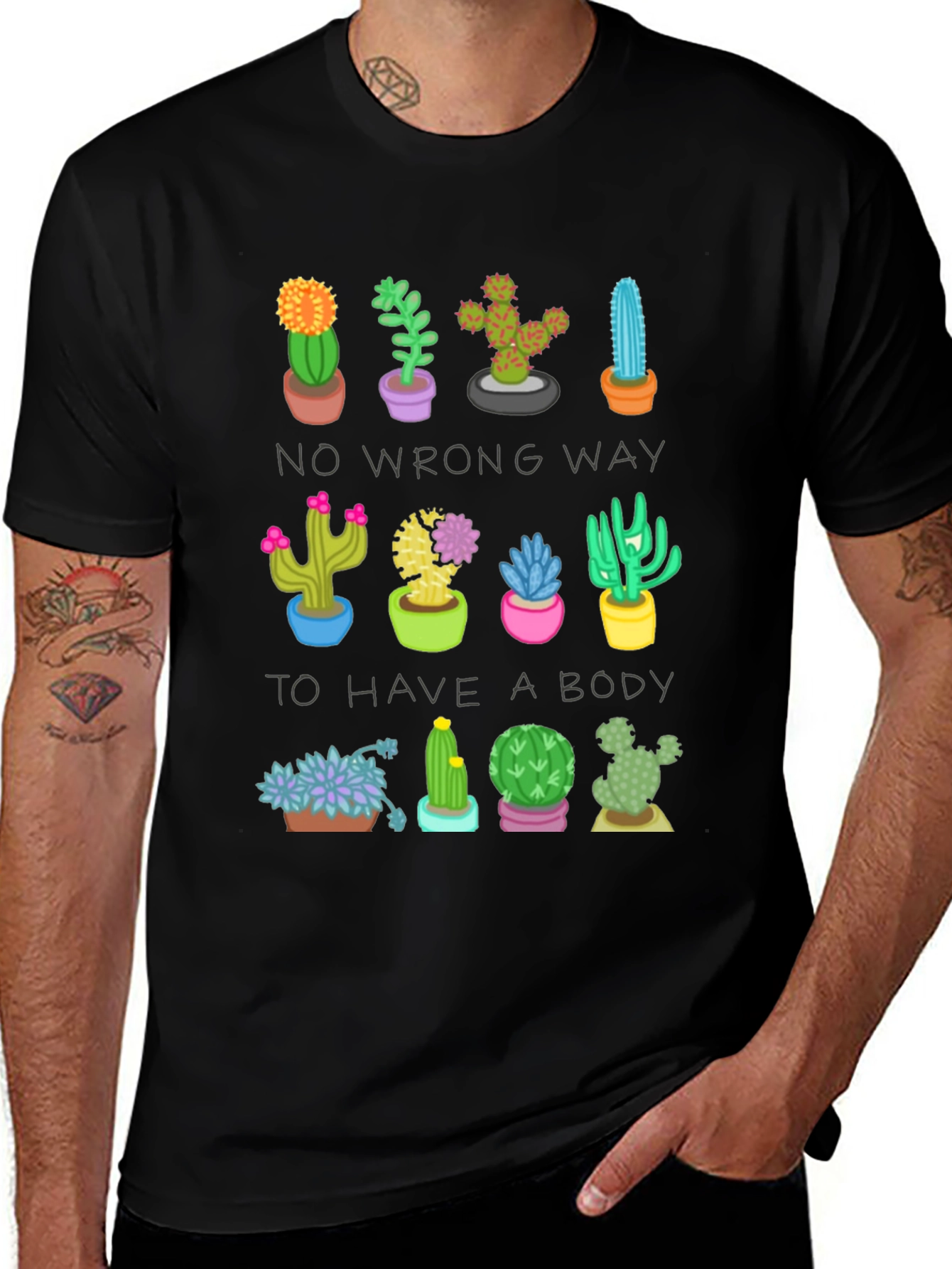 Variant 15 of Cactus Body Positive T-Shirt