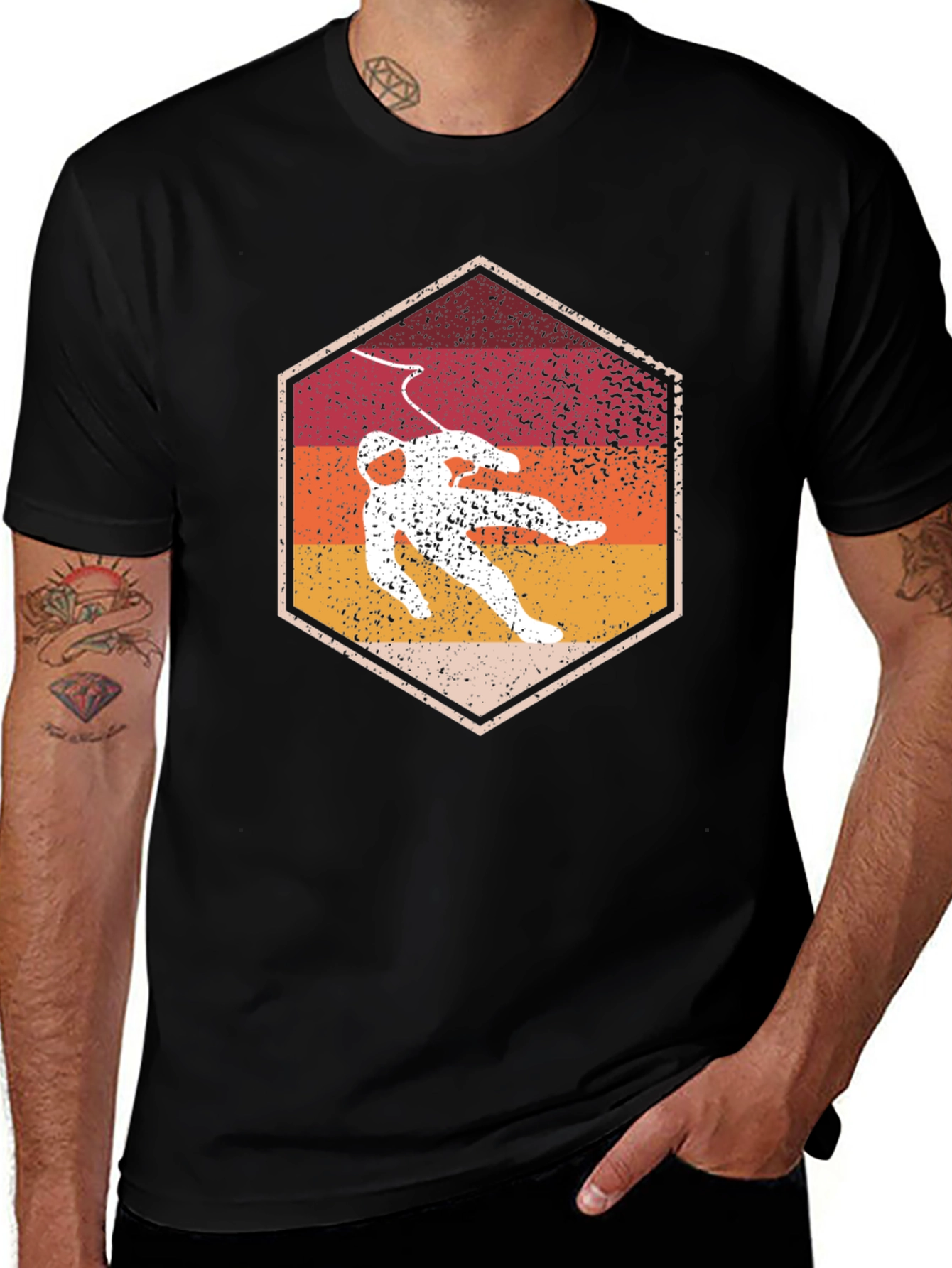 Retro Spaceman Graphic T-Shirt