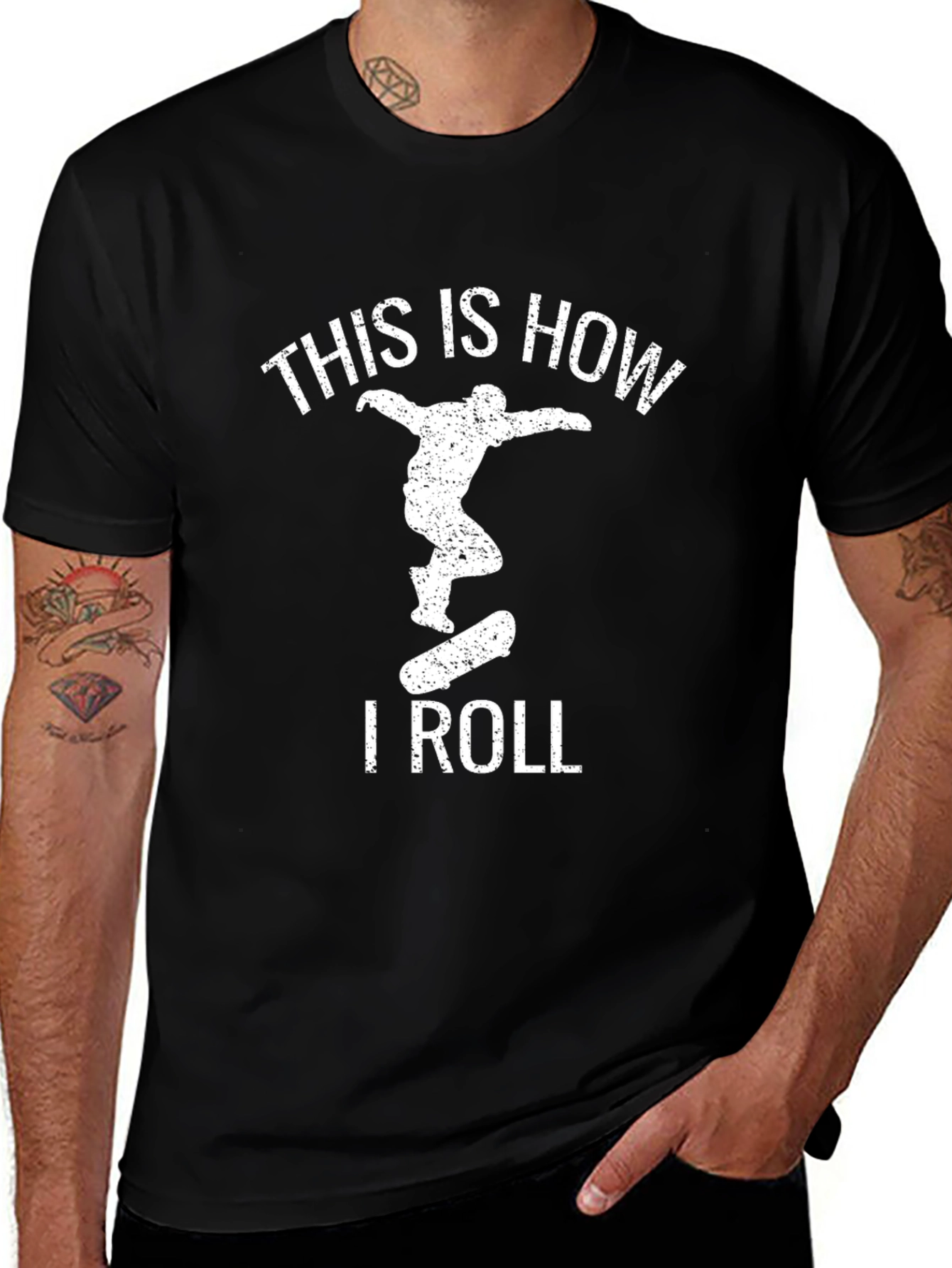 Variant 5 of This is How I Roll Skateboard T-Shirt