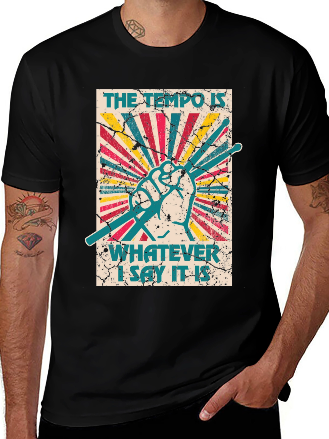 Variant 25 of Tempo Drummer T-Shirt