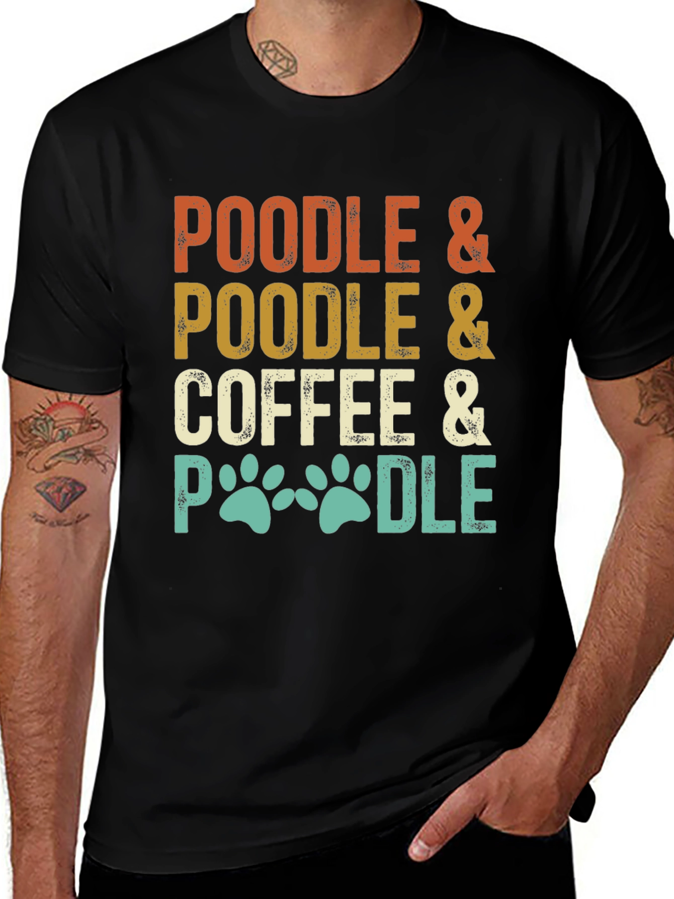 Variant 30 of Poodle & Coffee Lover T-Shirt