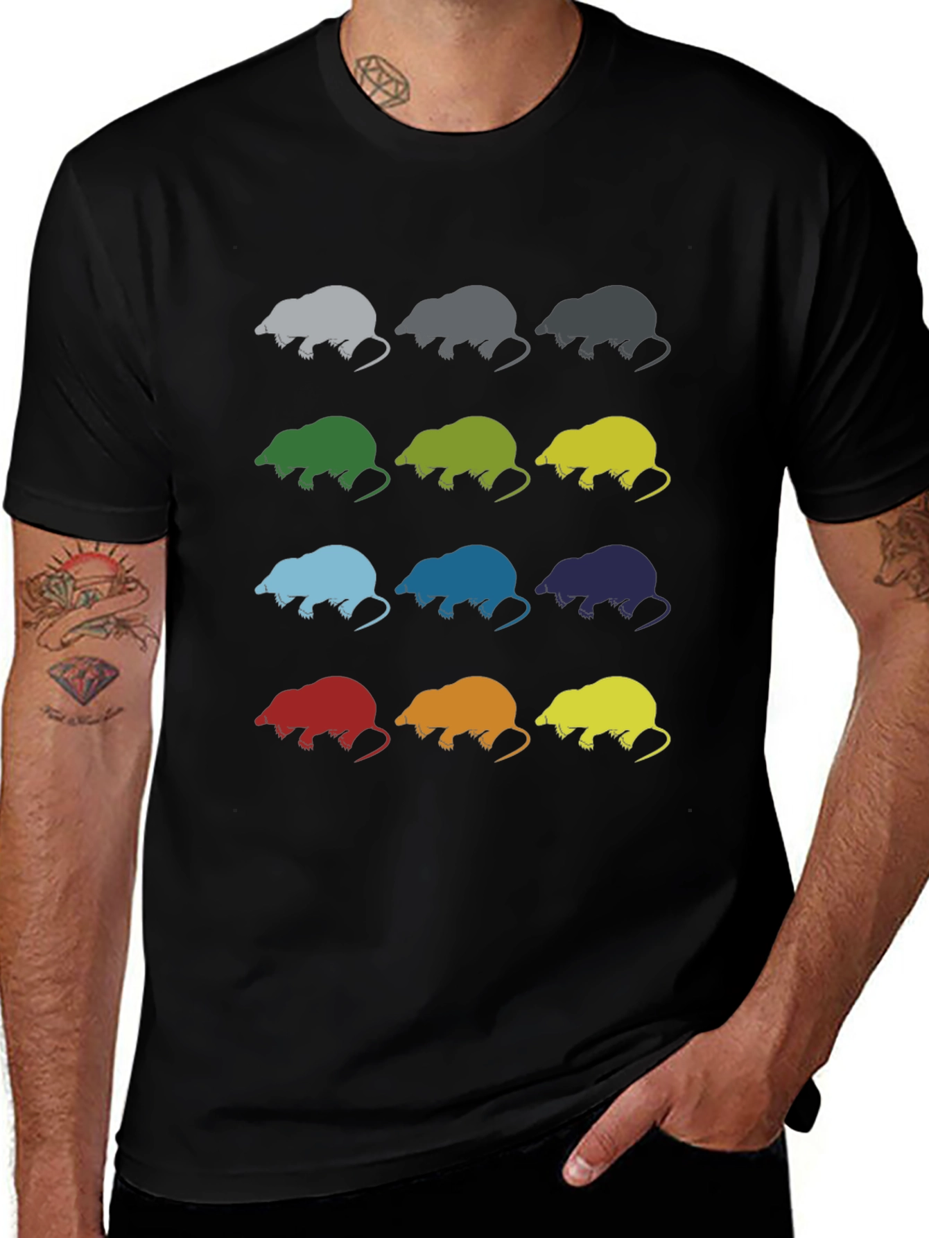 Variant 16 of Pop Art Mole T-Shirt