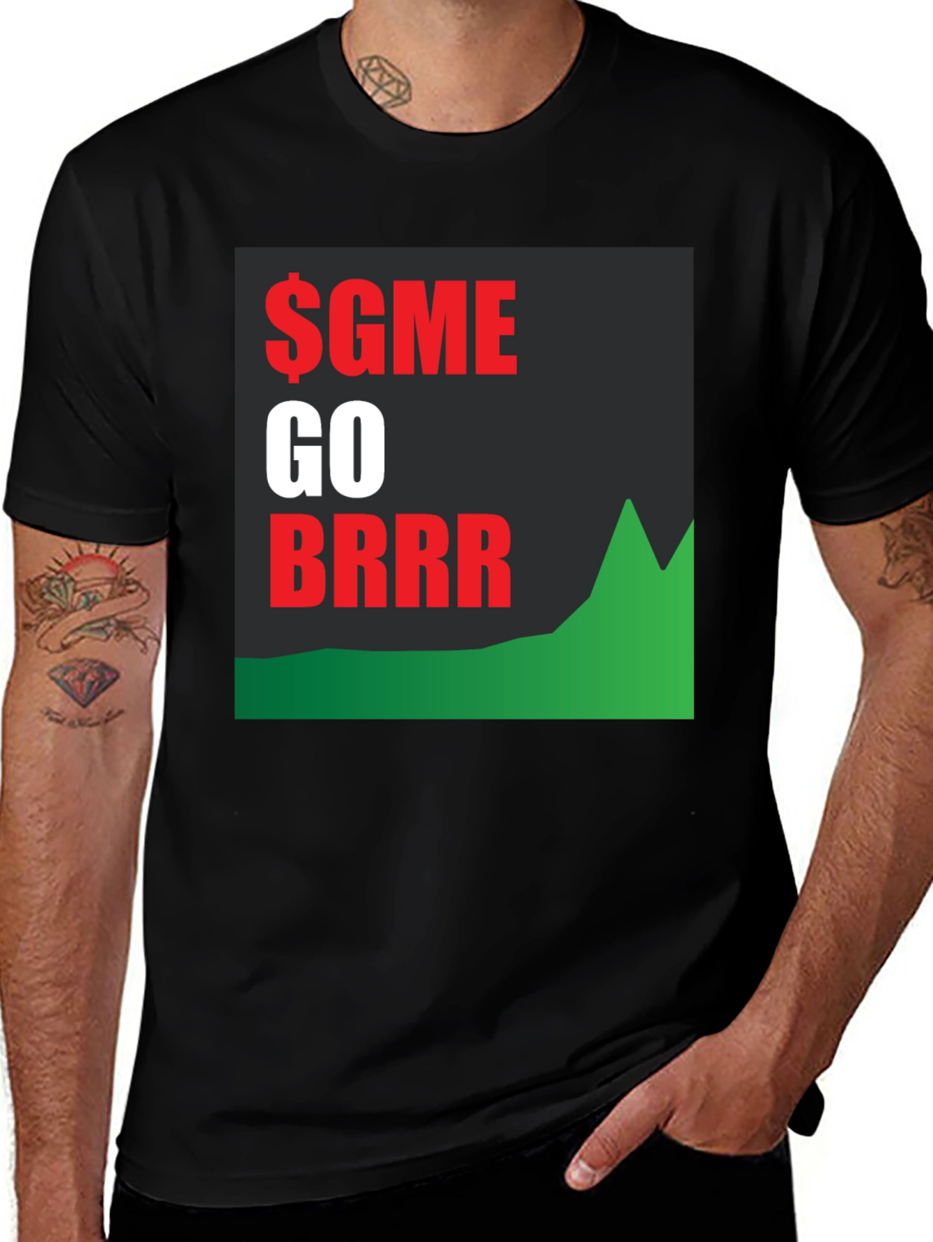 $GME GO BRRR T-Shirt - Stock Market Meme Tee