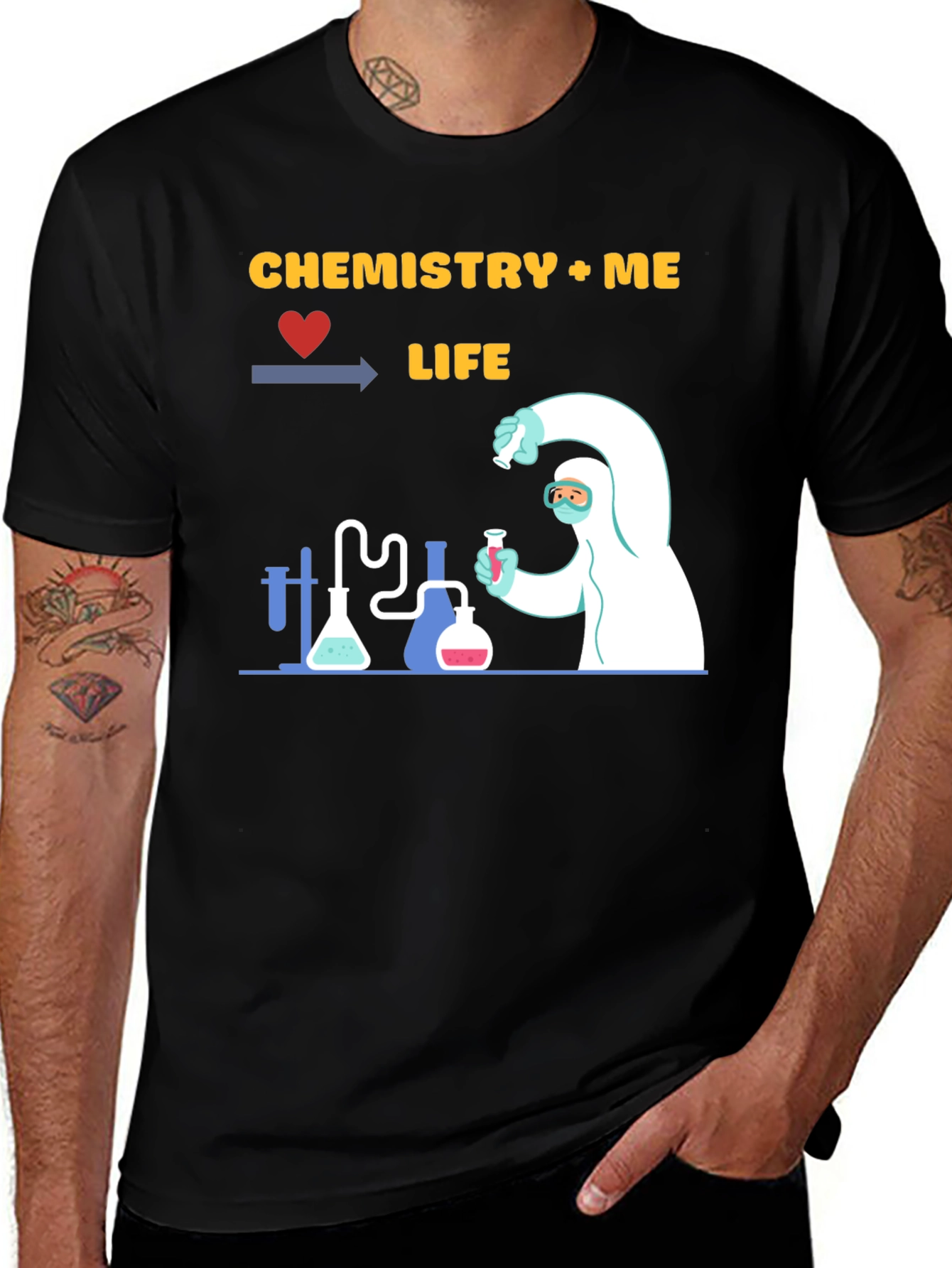 Variant 3 of Chemistry + Me = Life T-Shirt
