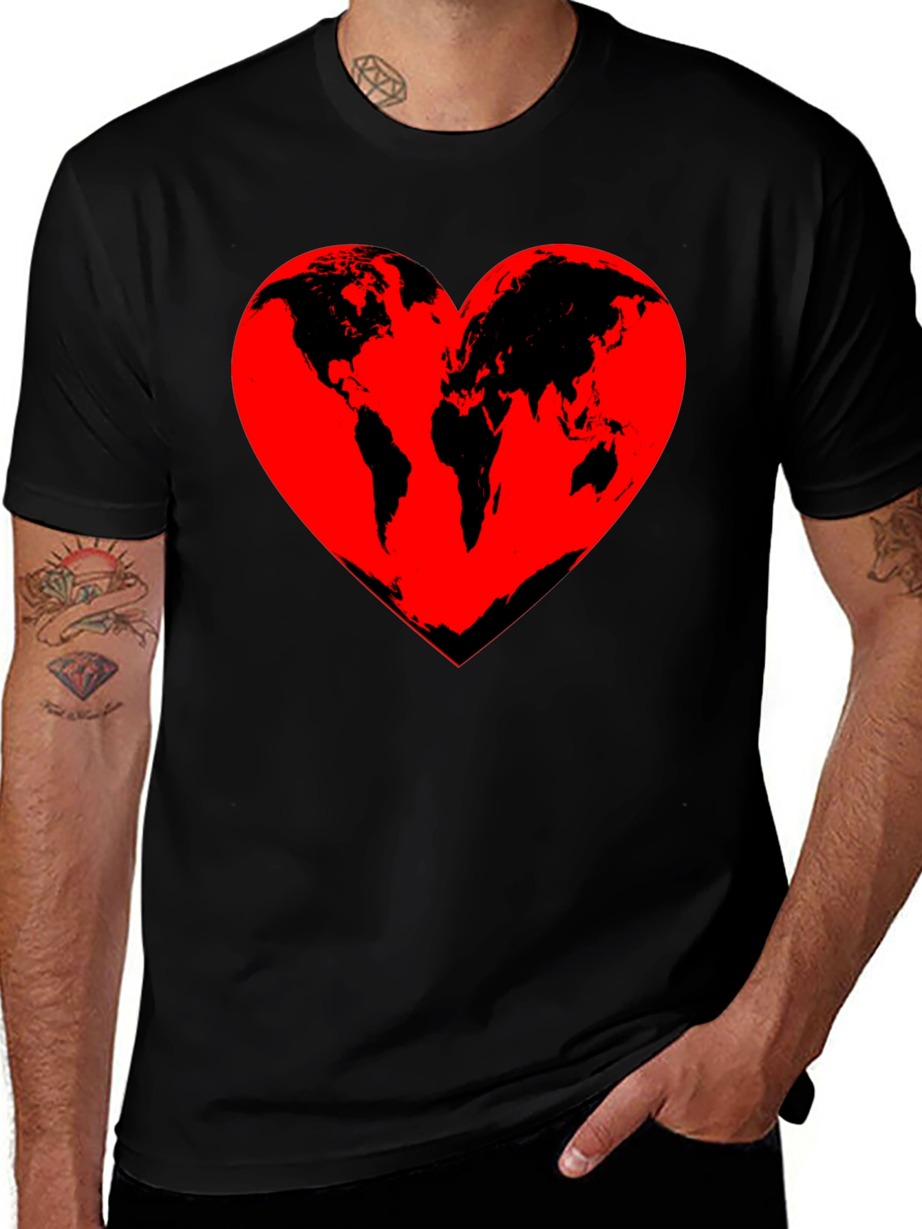 Variant 30 of World Heart T-Shirt - Love Our Planet Tee