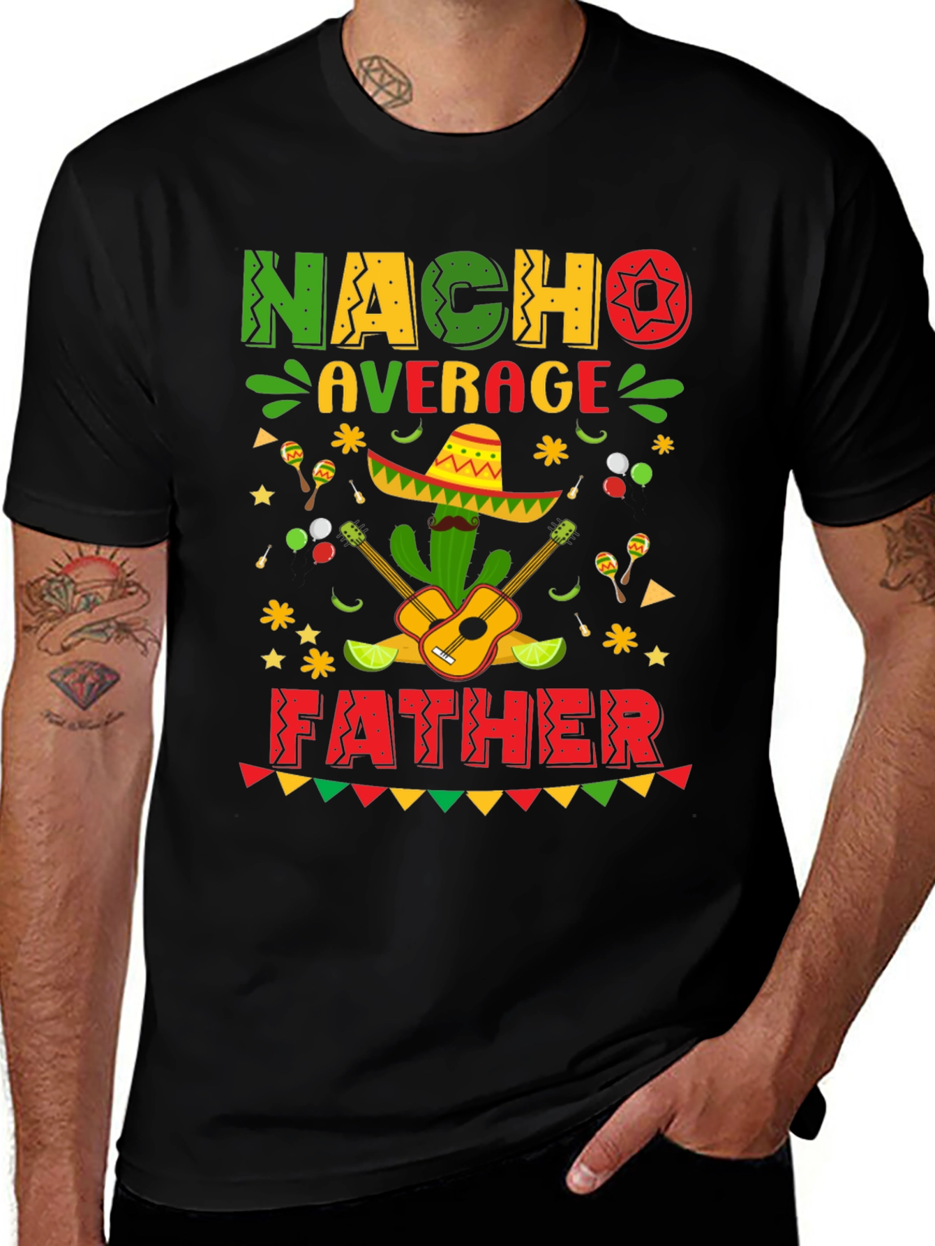 Variant 10 of Nacho Average Father T-Shirt Cinco de Mayo
