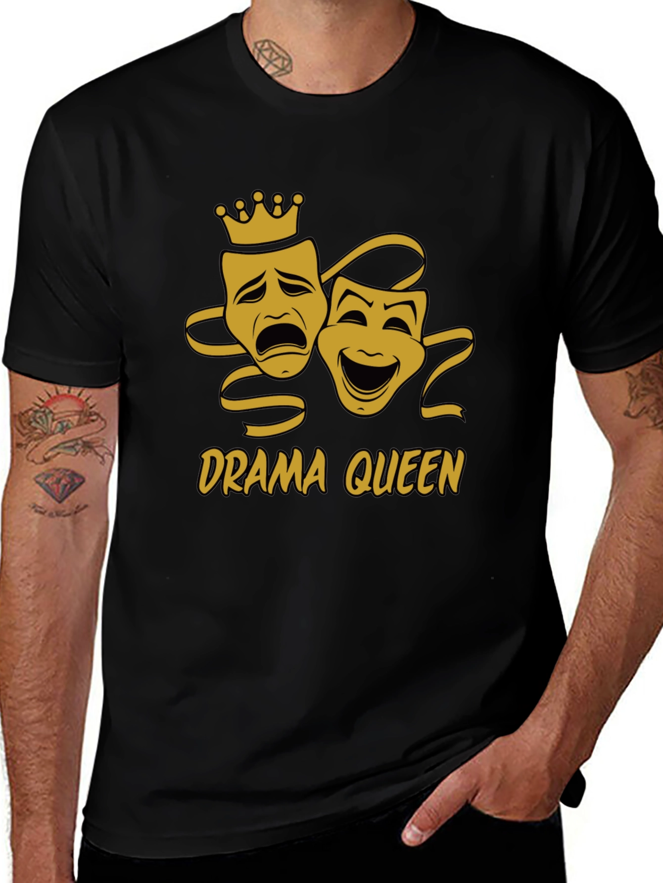 Drama Queen Graphic Tee - Black