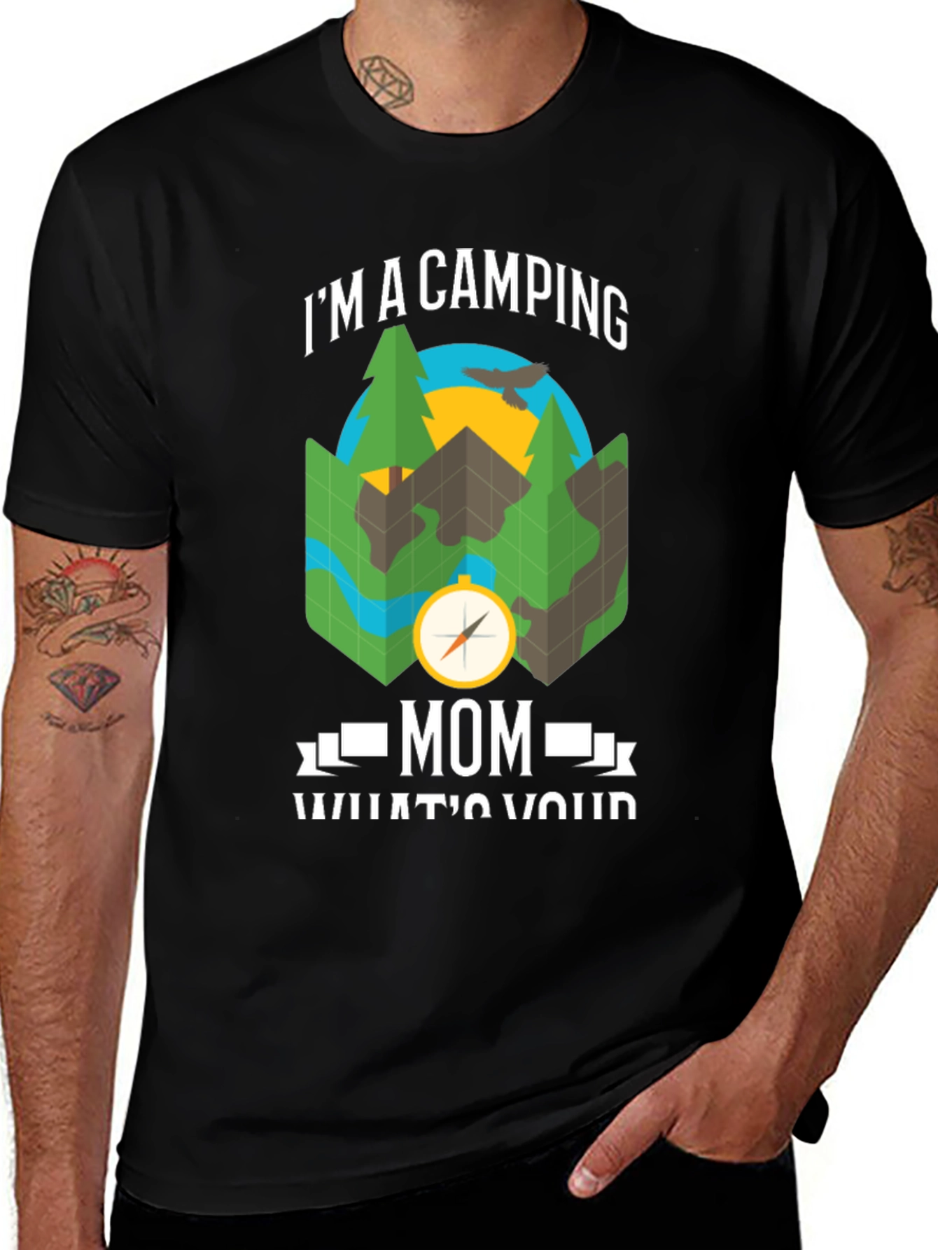 Variant 16 of Camping Mom T-Shirt - Nature Adventure Tee