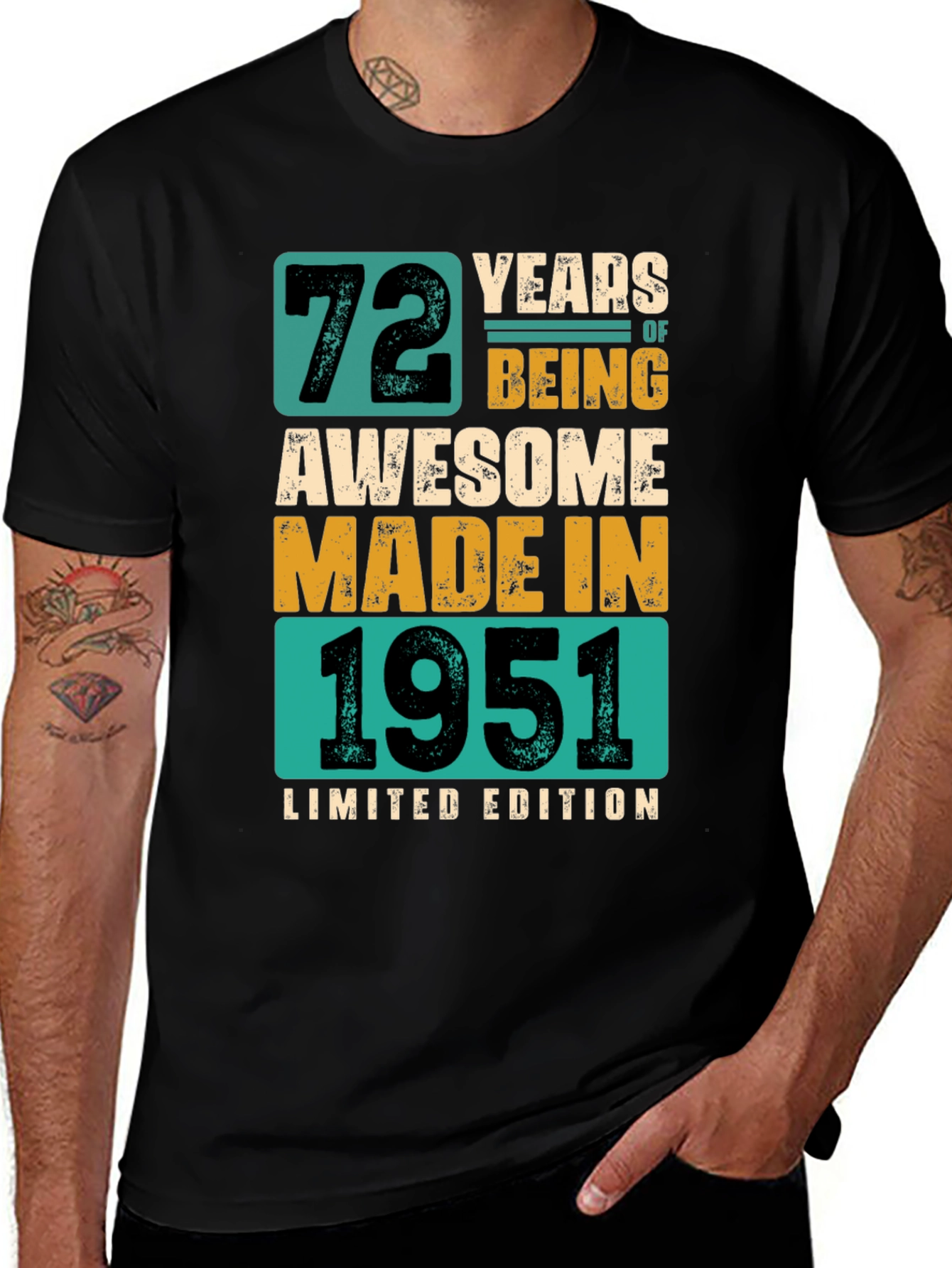 72 Years Awesome Since 1951 Limited Edition T-Shirt