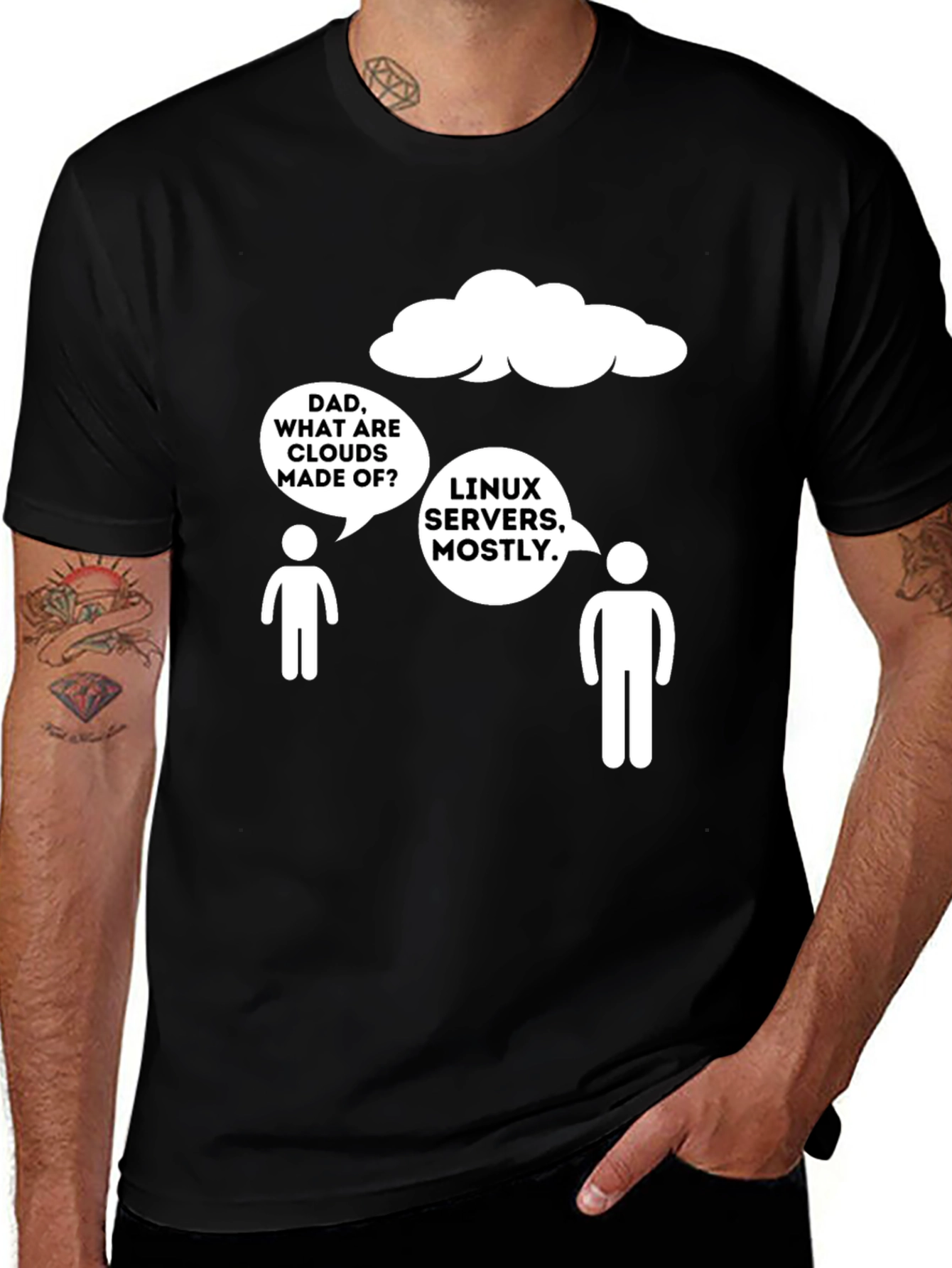 Linux Servers Cloud Humor T-Shirt