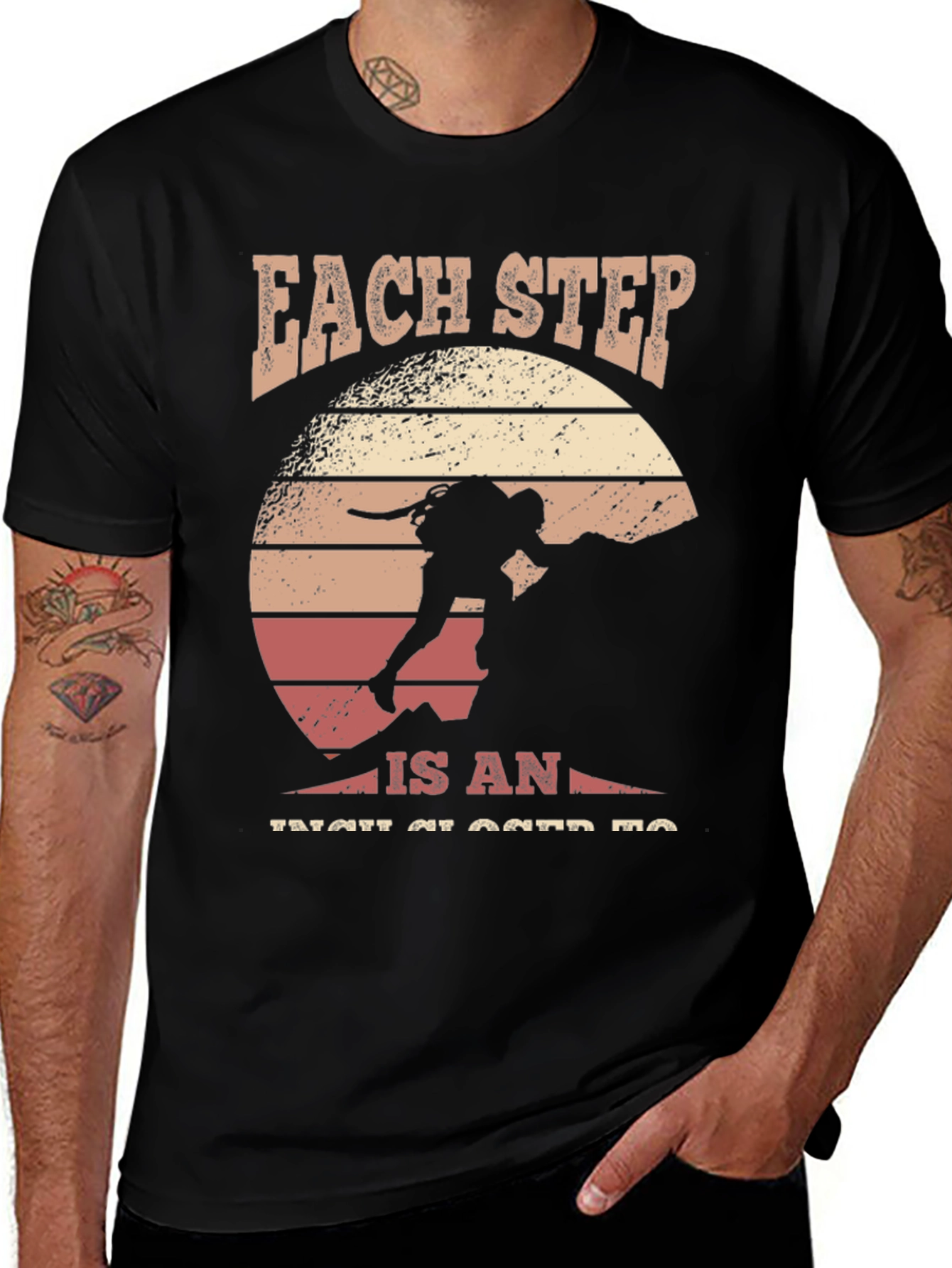 Variant 6 of Motivational Hiking T-Shirt