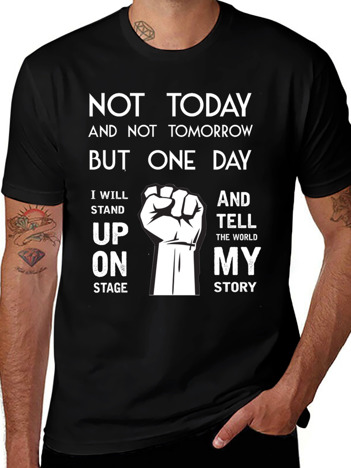 Variant 24 of Motivational Graphic Tee - Not Today Story T-Shirt