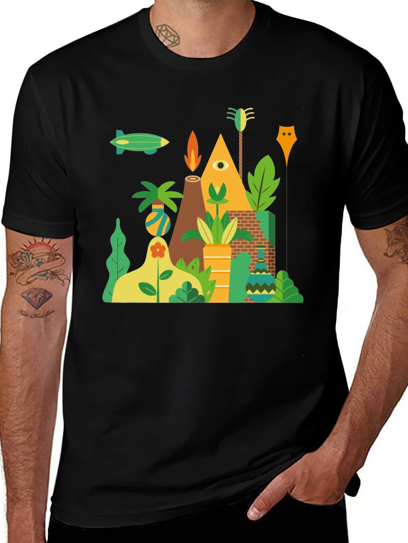 Variant 8 of Modern Geometric Graphic T-Shirt